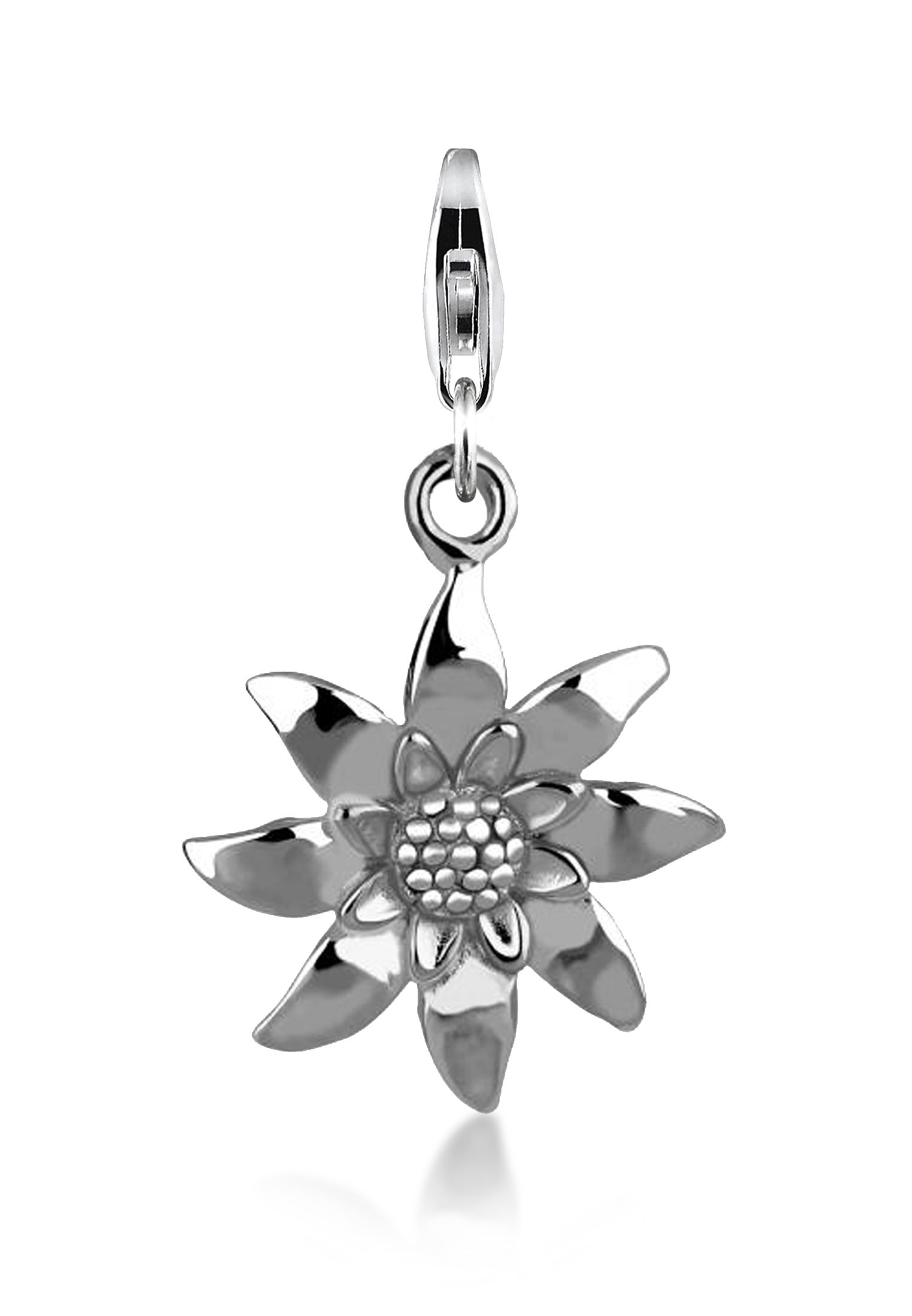 Charm Blume »Charm Nenalina Charm Edelweiss Blume Anhänger 925 Silber«