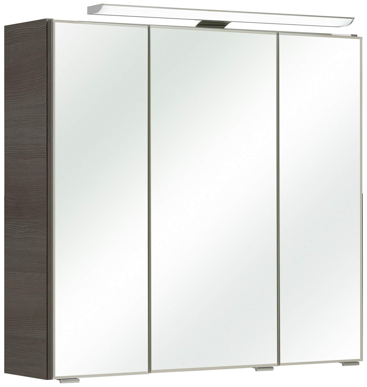 Saphir Badmöbel-Set »Badmöbel-Set Trentino 3-tlg Mineralmarmorwaschtisch LED-Spiegelschrank«, (4 St.), Badezimmer-Set mit Unterschrank inkl. Türdämpfer
