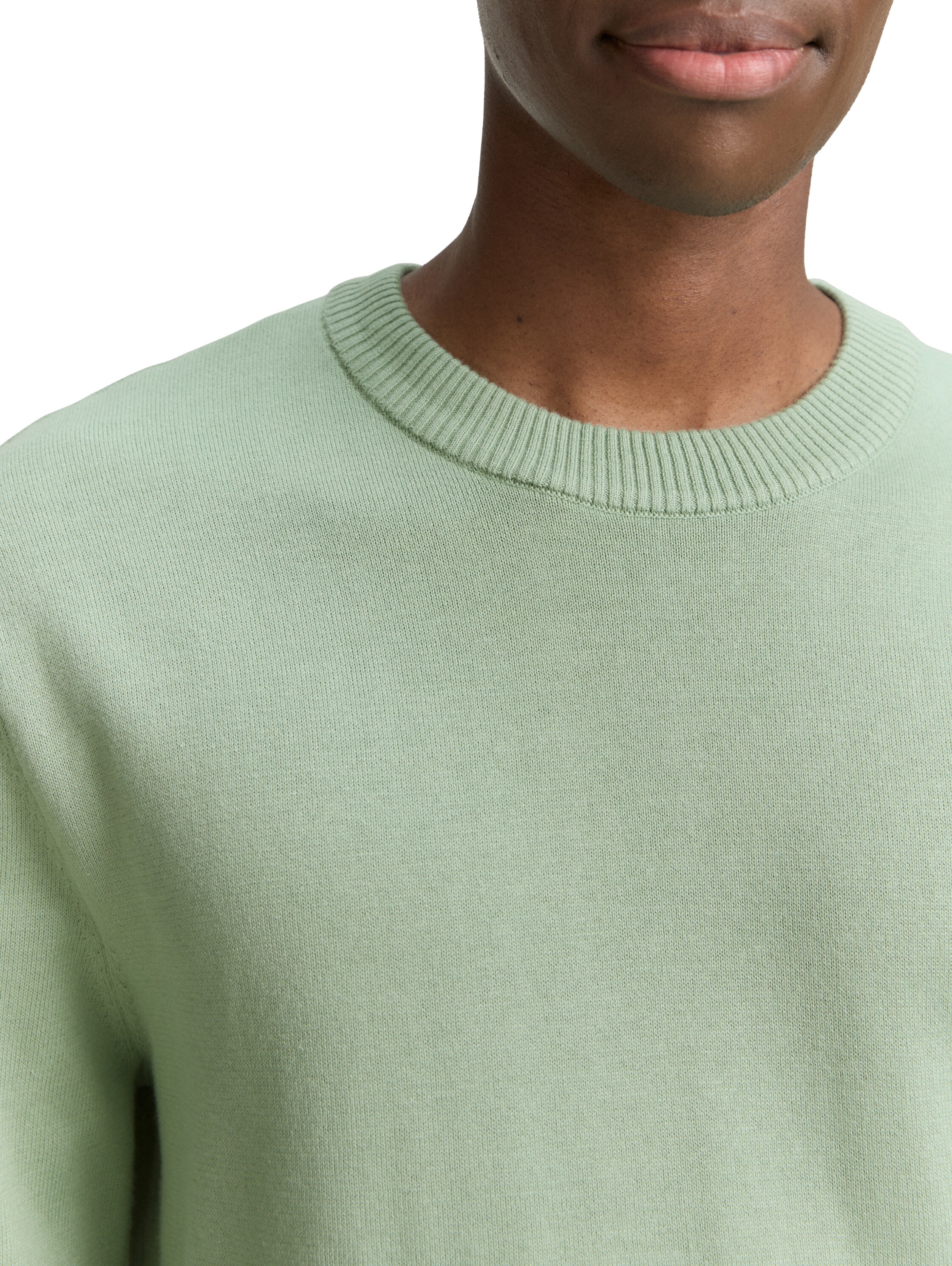 TOM TAILOR Denim Strickpullover in melierter Optik