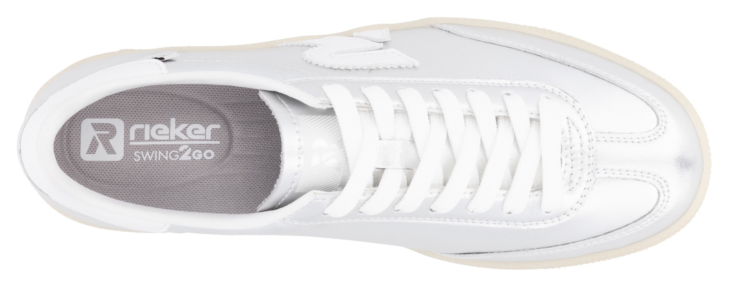RIEKER Sport Sneaker »San Diego Swing2GO«, Retro-Sneaker, Freizeitschuh, Halbschuh mit herausnehmbarem Fußbett