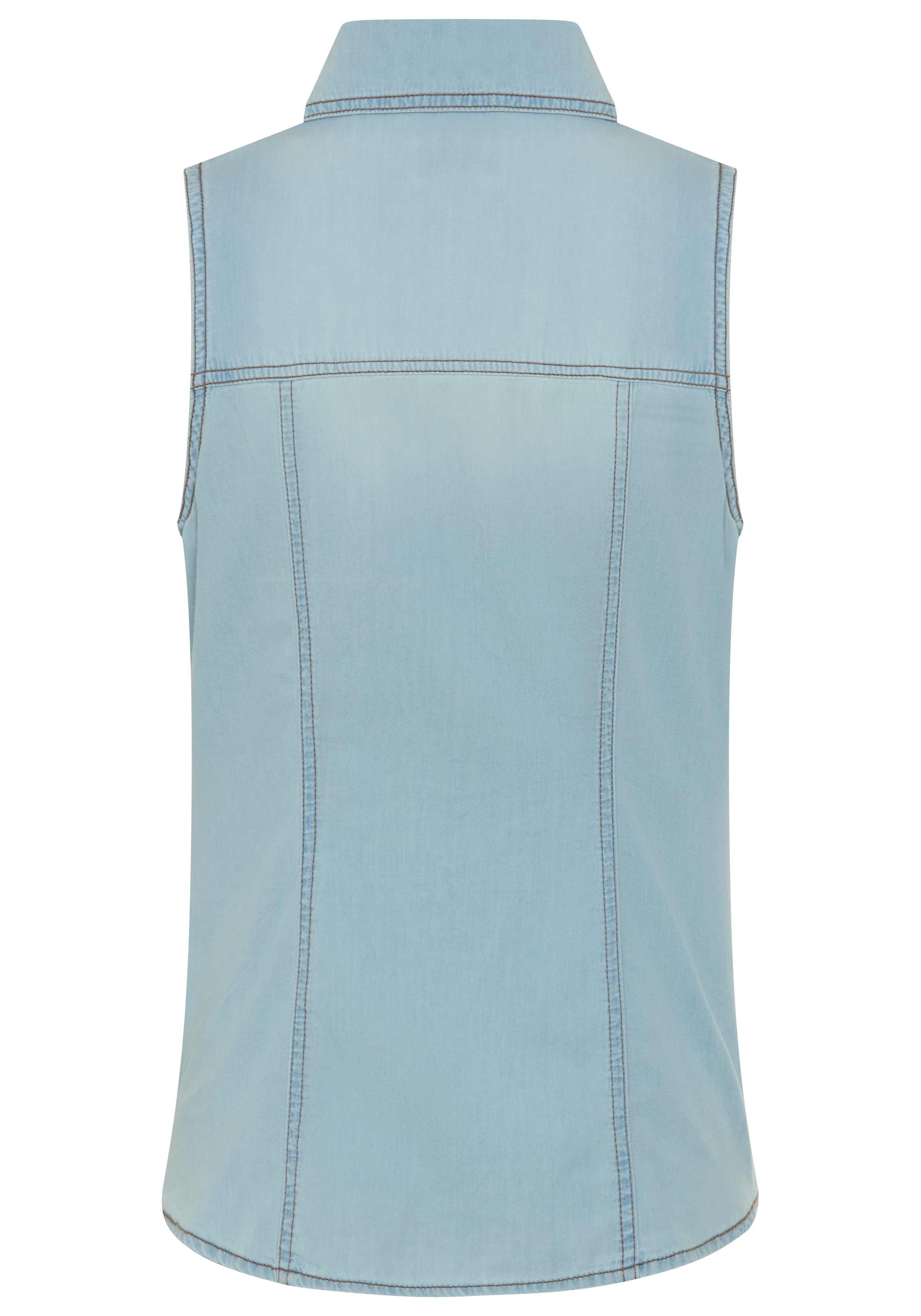 Arizona Jeansbluse mit Knöpfen in Perlmuttoptik