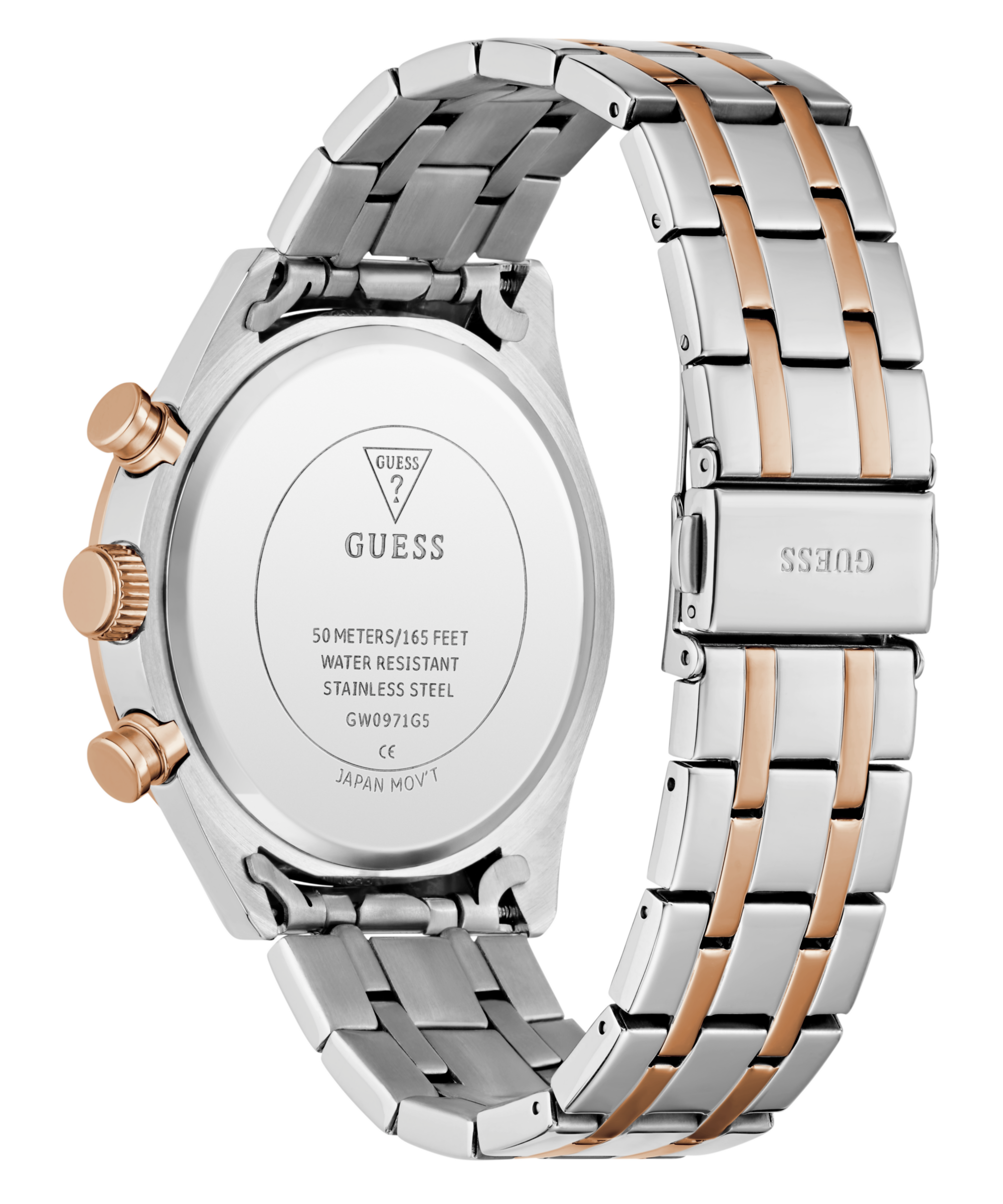 Guess Multifunktionsuhr »DAWSON« Quarzuhr, Armbanduhr, Herrenuhr, Edelstahlarmband