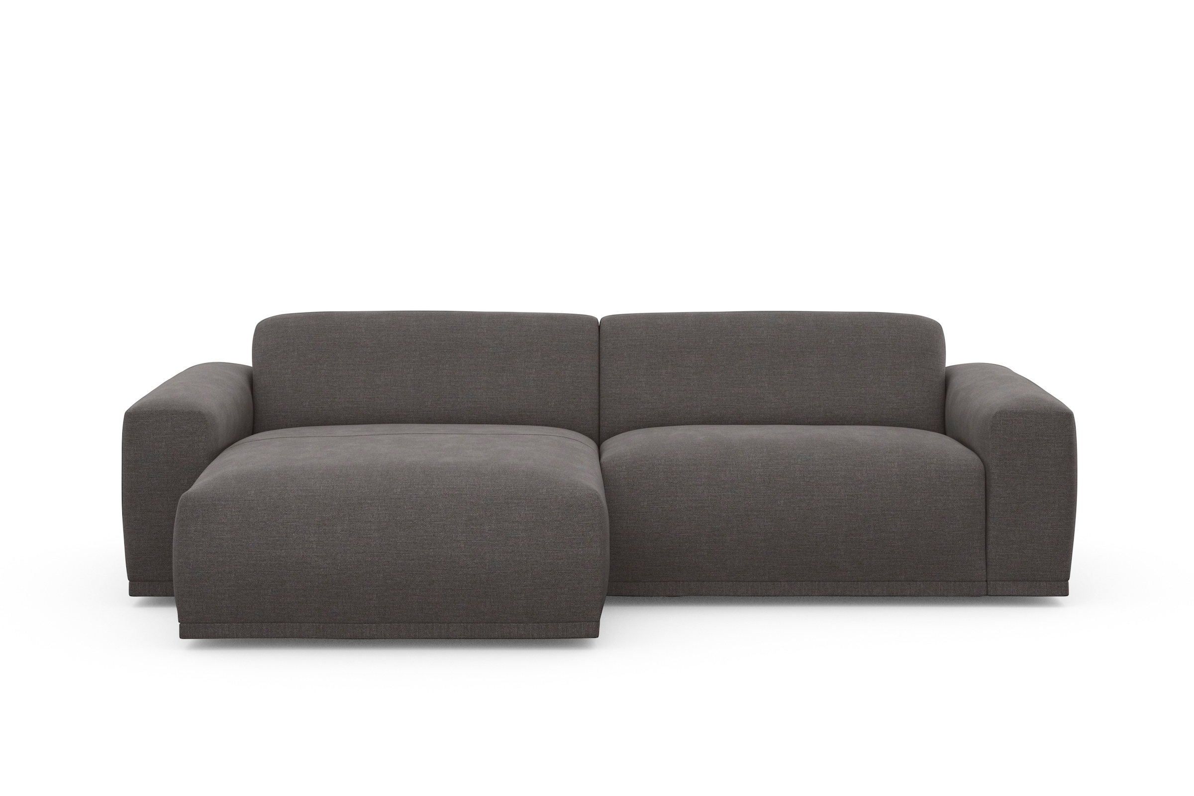 TRENDMANUFAKTUR Ecksofa »Braga, mit hochwertigem Kaltschaum, L-Form, in Cord erhältlich«, (2 St.), modernes Sofa, Couch mit hohem Sitzkomfort, 255/72/160 cm (B/H/T)