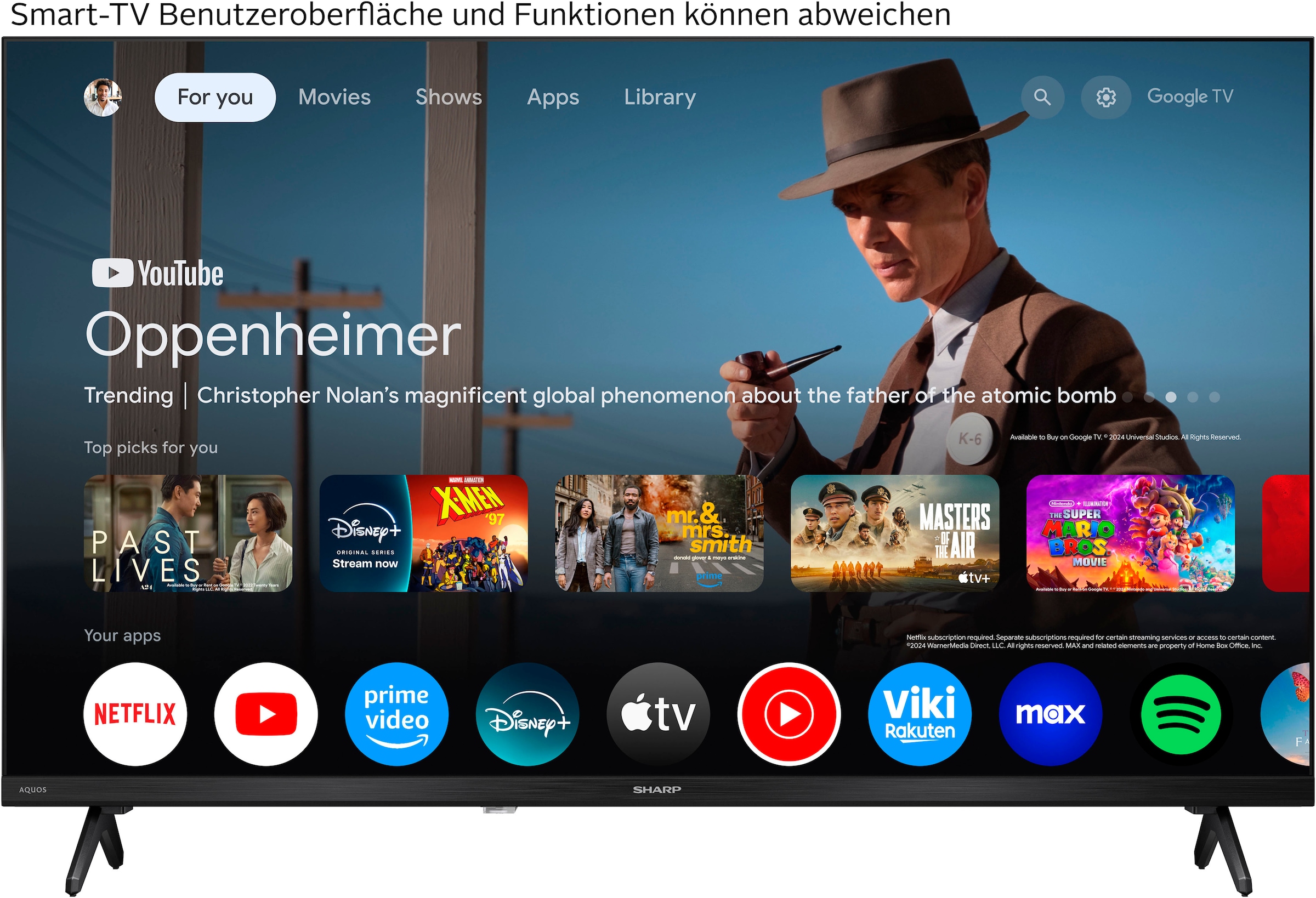 Sharp LED-Fernseher »1T-C32HFx«, Google TV-Smart-TV