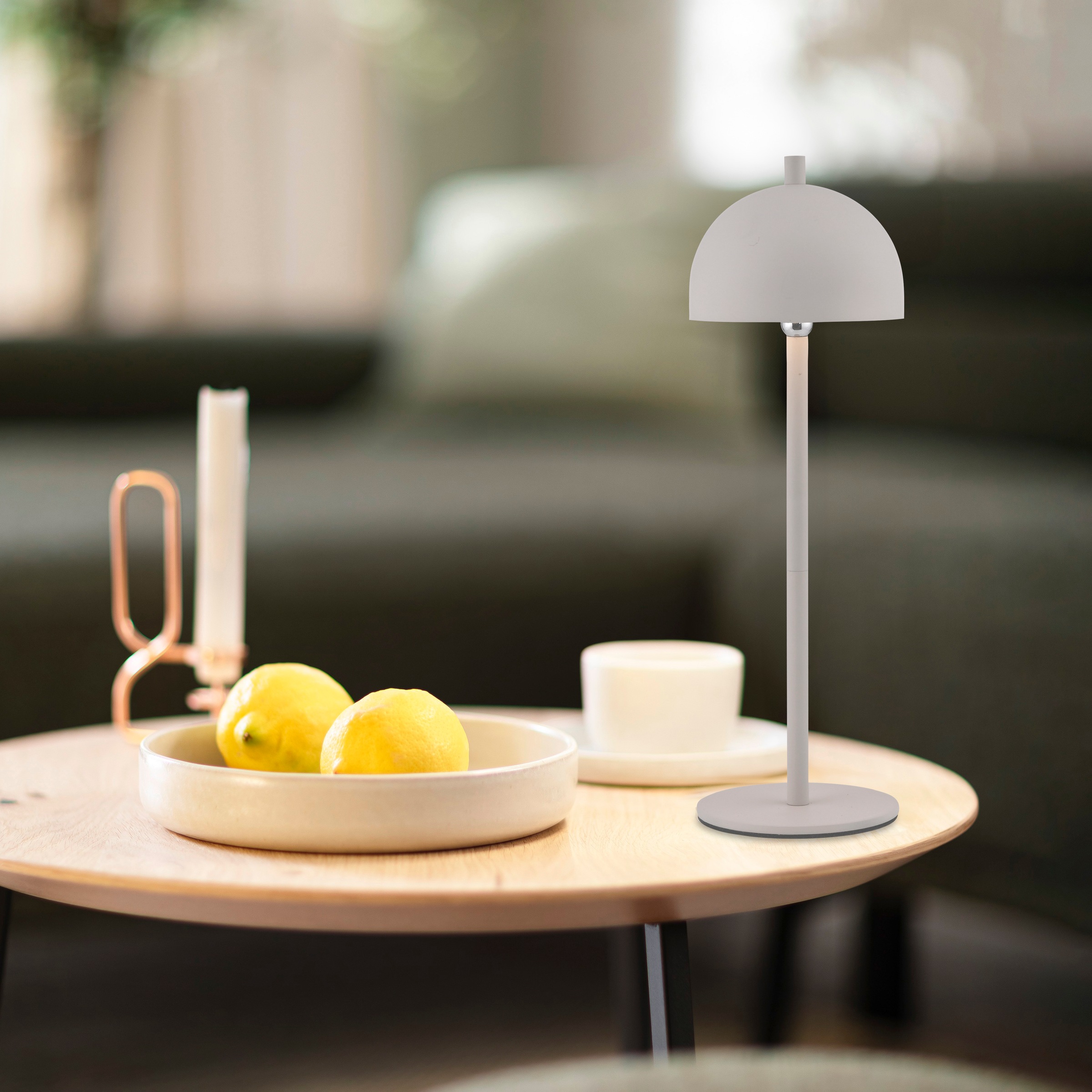 SCHÖNER WOHNEN-Kollektion LED Tischleuchte »BELLIS« LED-Board 1 Stk. Warmweiß SCHÖNER WOHNEN Kollektion, Touchdimmer, Memoryfunktion, IP54, Akku