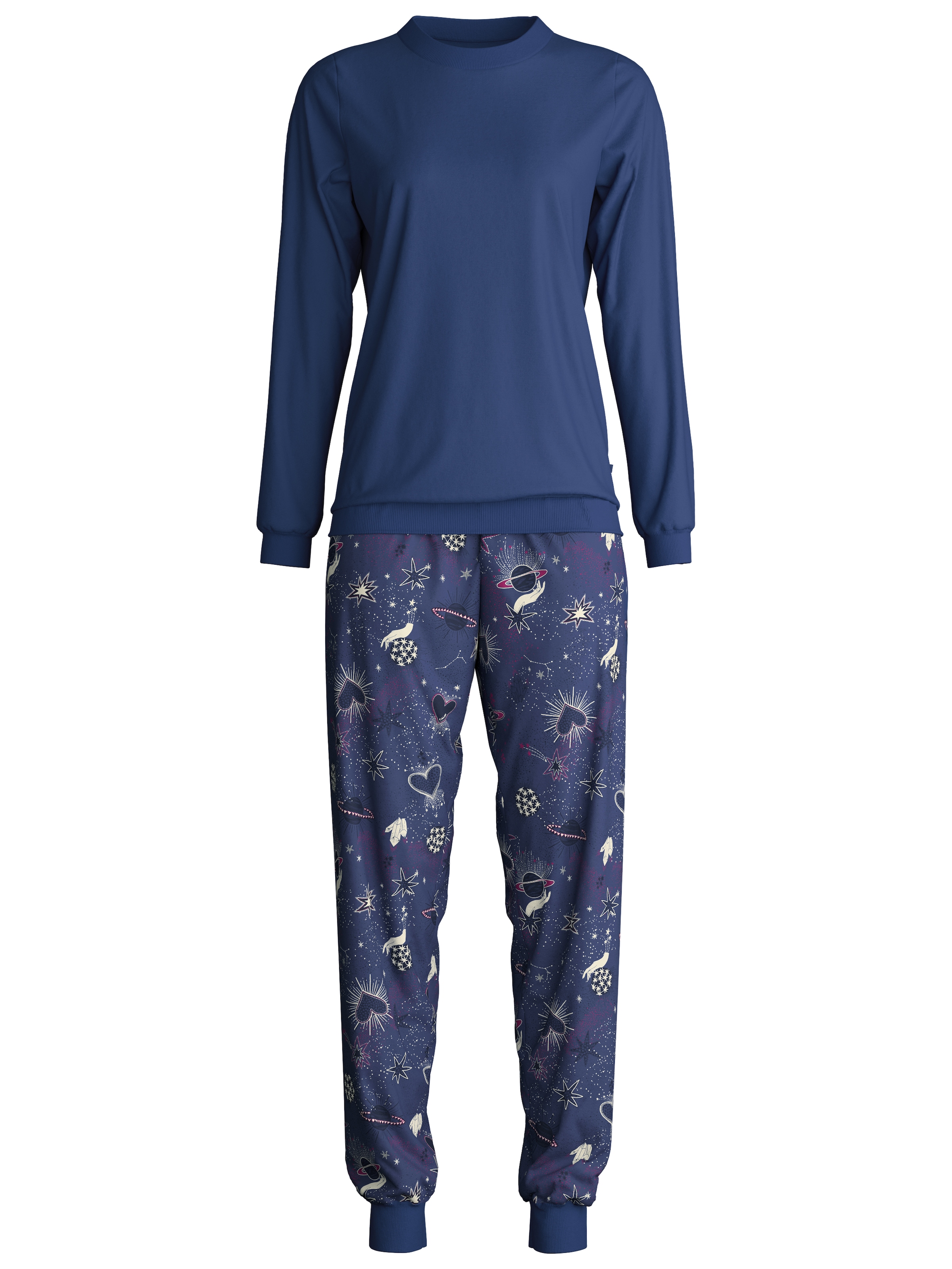 CALIDA Schlafanzug »Mystic Nights«, (2 tlg.), Elastischer Hosenbund