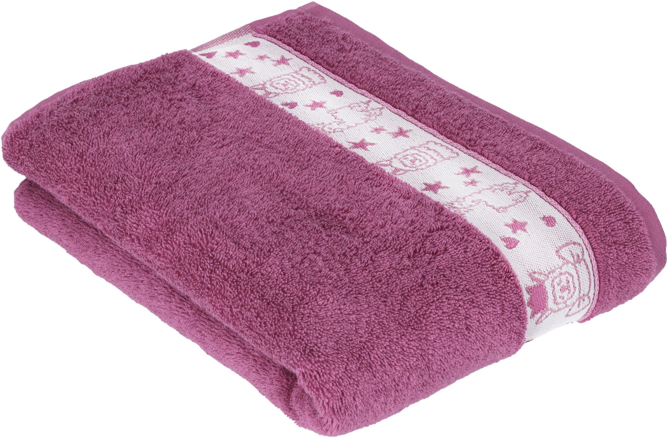 Vossen Badetuch »Lama Queen«, (1 St., Badetuch 67 x 140 cm), Bordüre im Lama-Design