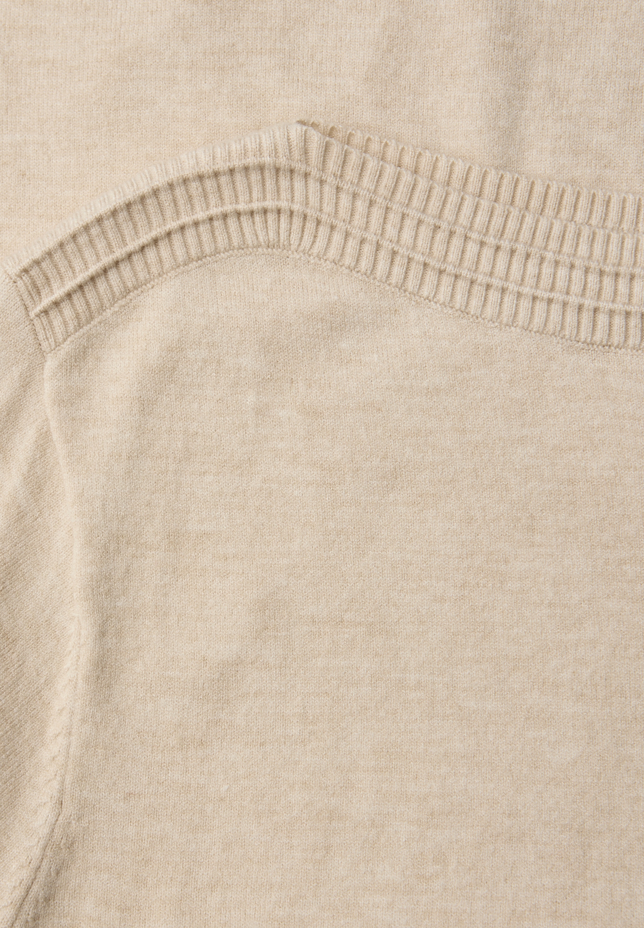 STREET ONE Strickpullover U-Boot-Ausschnitt mit Strukturdetails