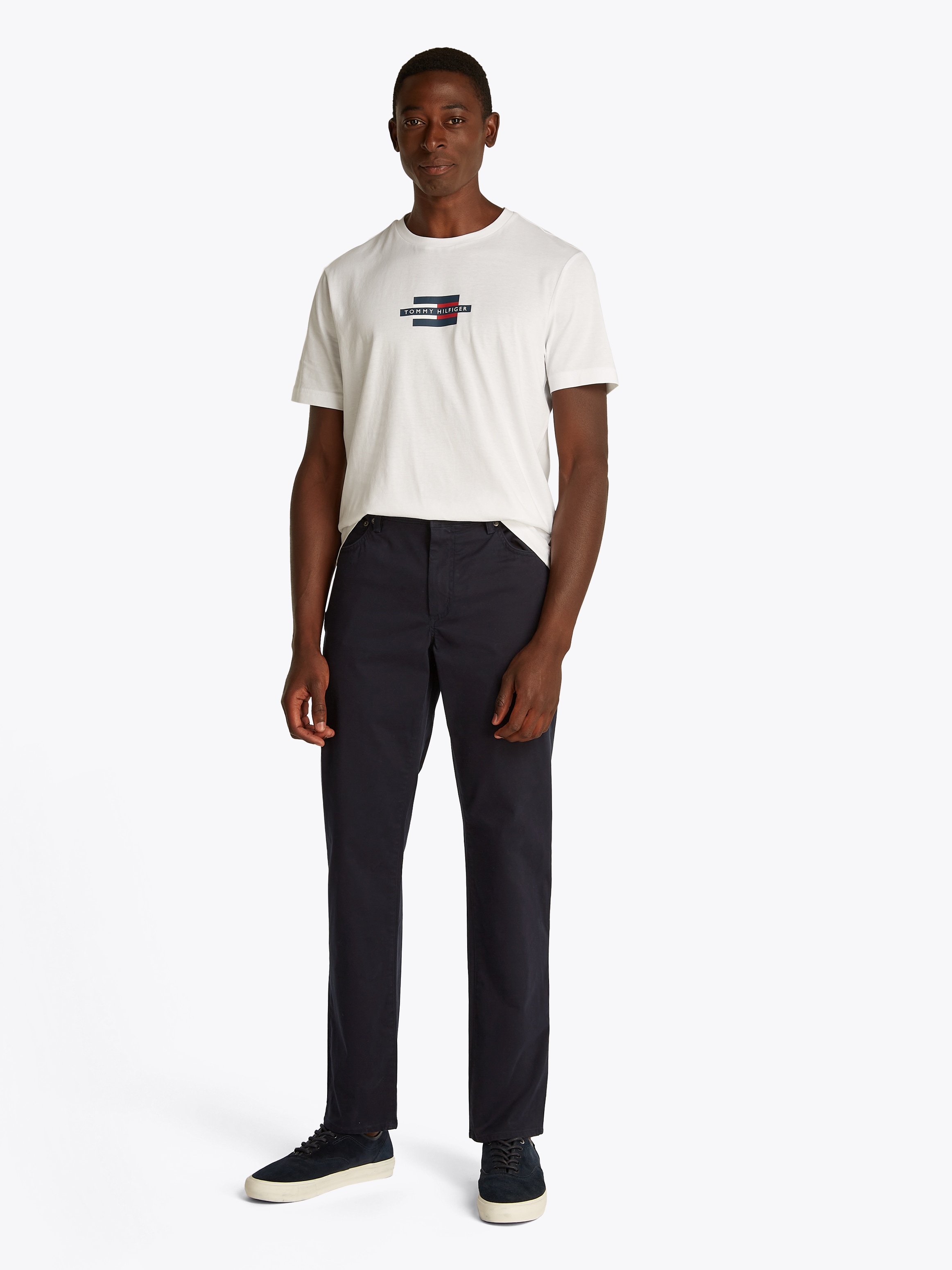 Tommy Hilfiger Stoffhose »DENTON 5PKT COTTON SATIN«