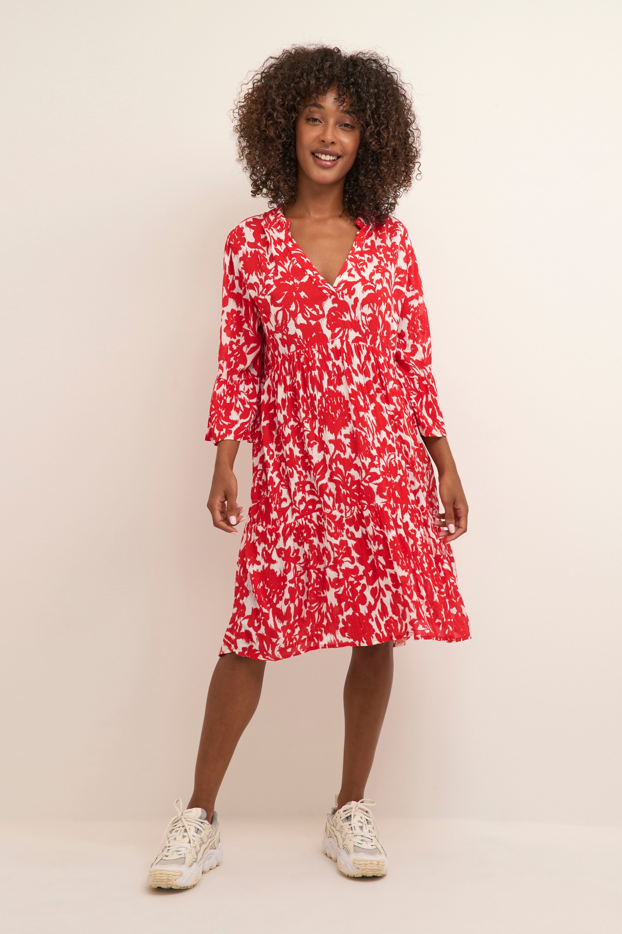 KAFFE Midikleid »Kleid KAellen«