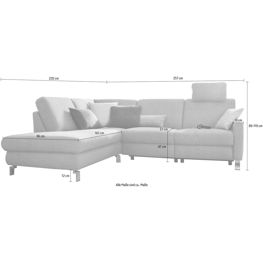 3C Candy Ecksofa »Mainau L-Form«