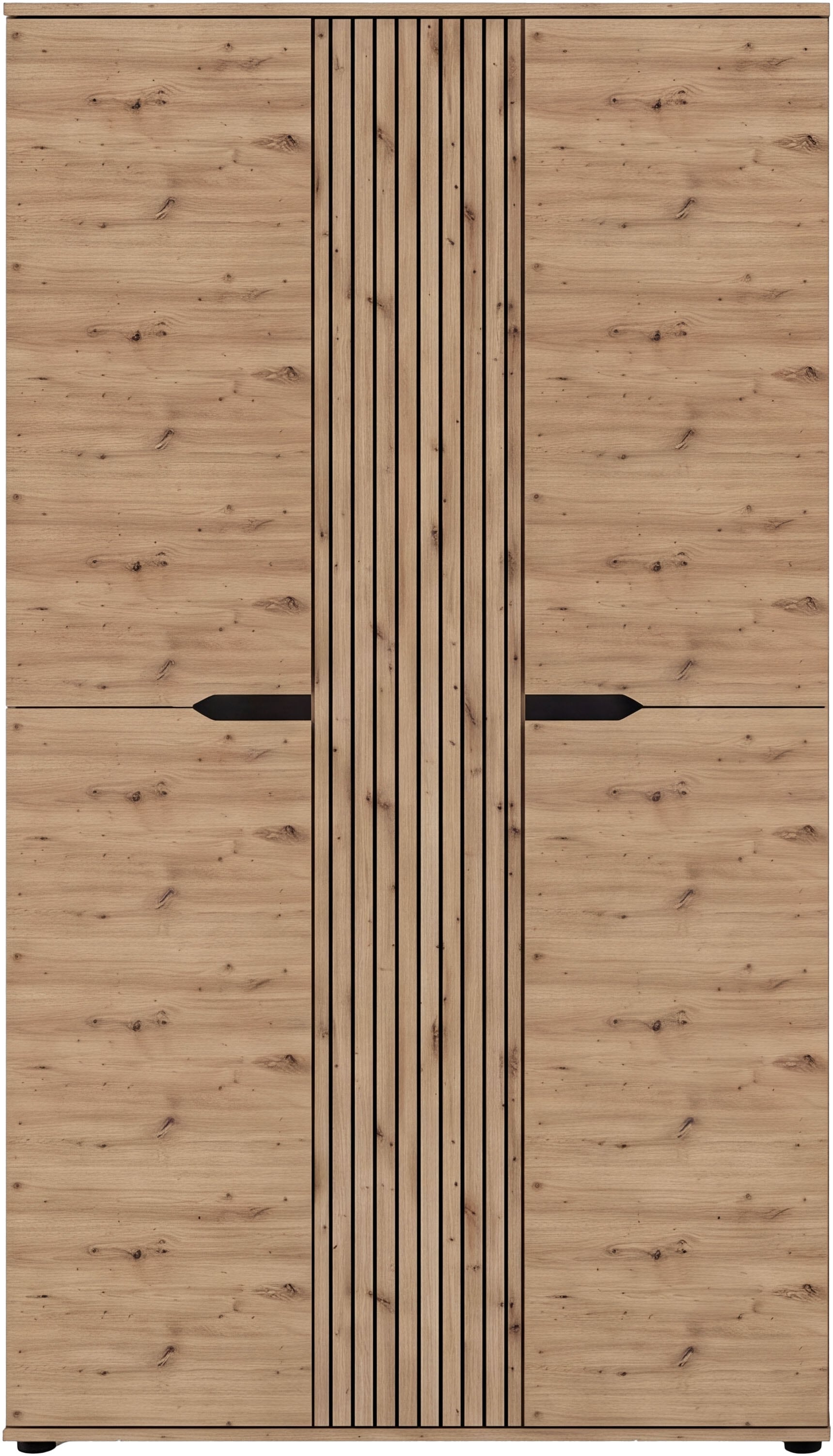 OTTO home Garderobenschrank »FJELL, Breite 104cm, 3 Türen, 8 Böden, 10 Fächer, 1 Kleiderstange« Kleiderschrank, Schrank, Dielenschrank, Flurschrank, Mehrzweckschrank
