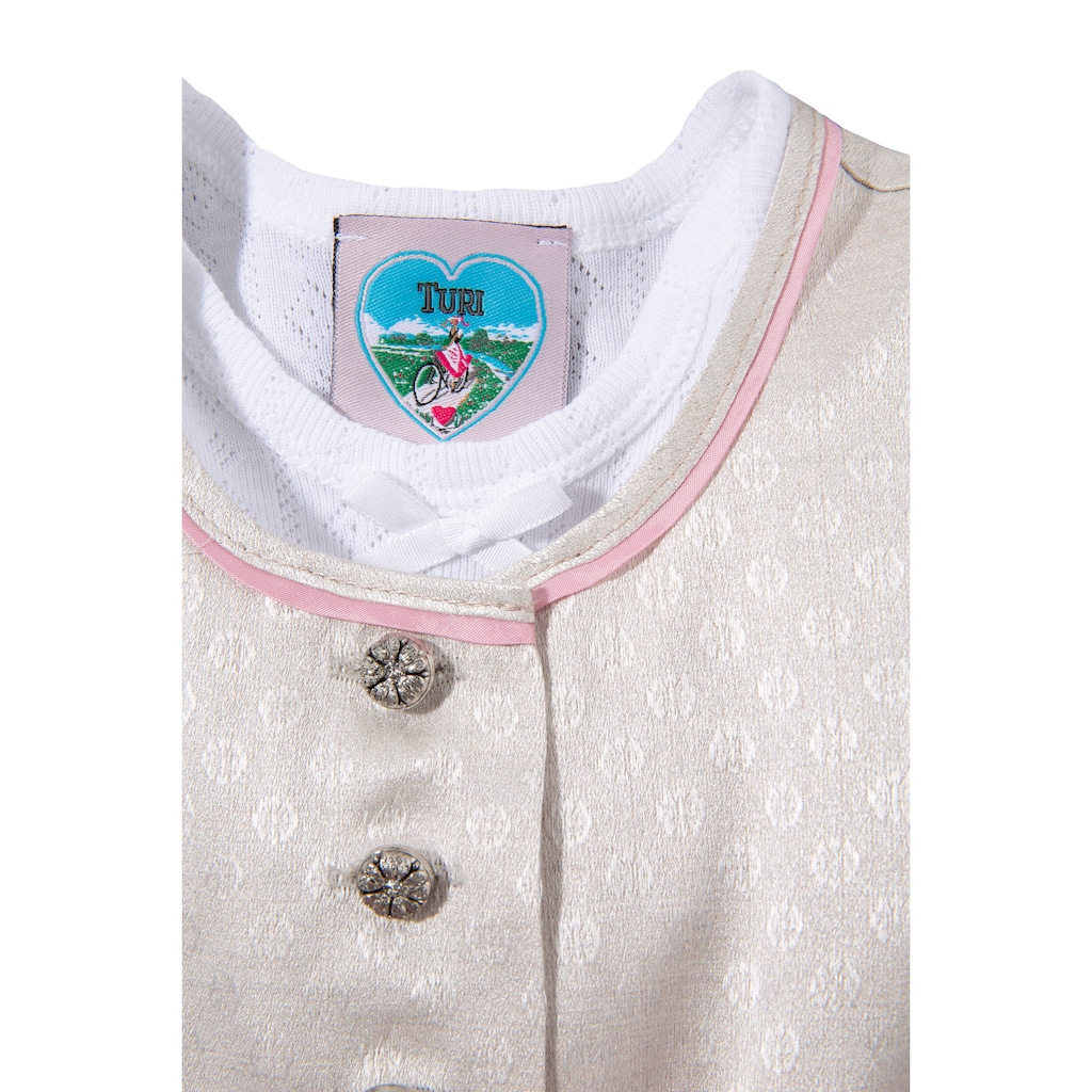 Turi Landhaus Dirndl, (3 tlg.), Kinder, mit bequemen Jerseyshirt