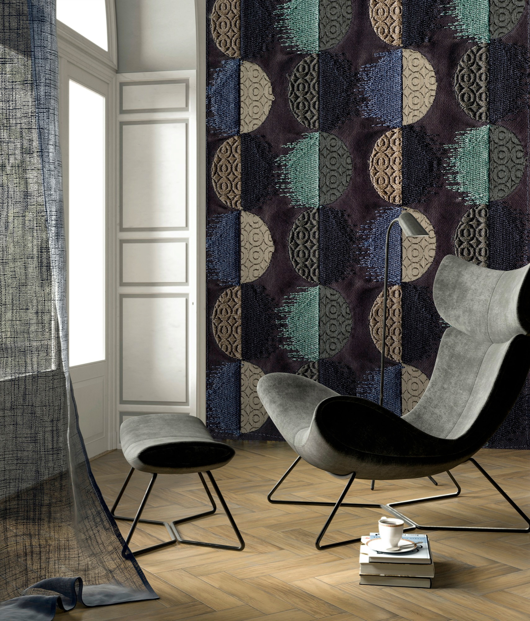 Komar Vliestapete »Digitaldruck Vlies - Moon Dance - Größe 200 x 280 cm«, bedruckt, Wohnzimmer, Schlafzimmer