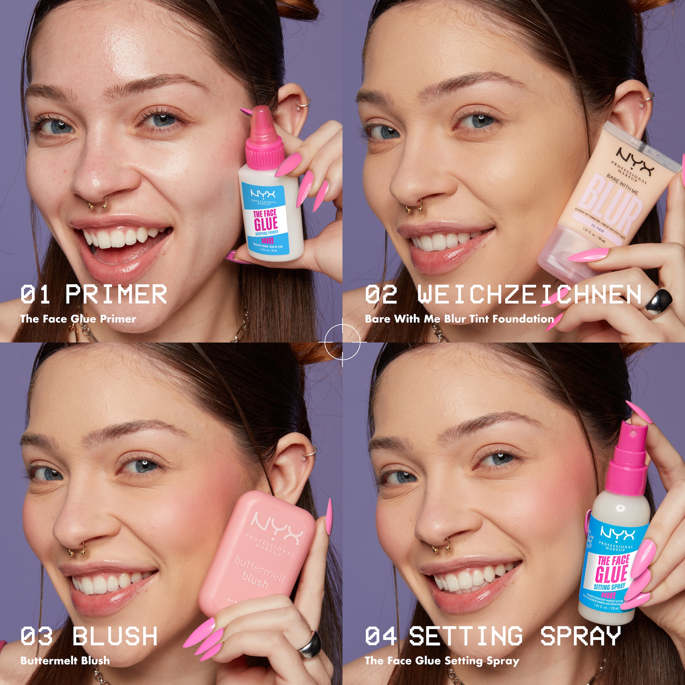 NYX Fixierspray »NYX Professional Makeup The Face Glue Setting Spray«