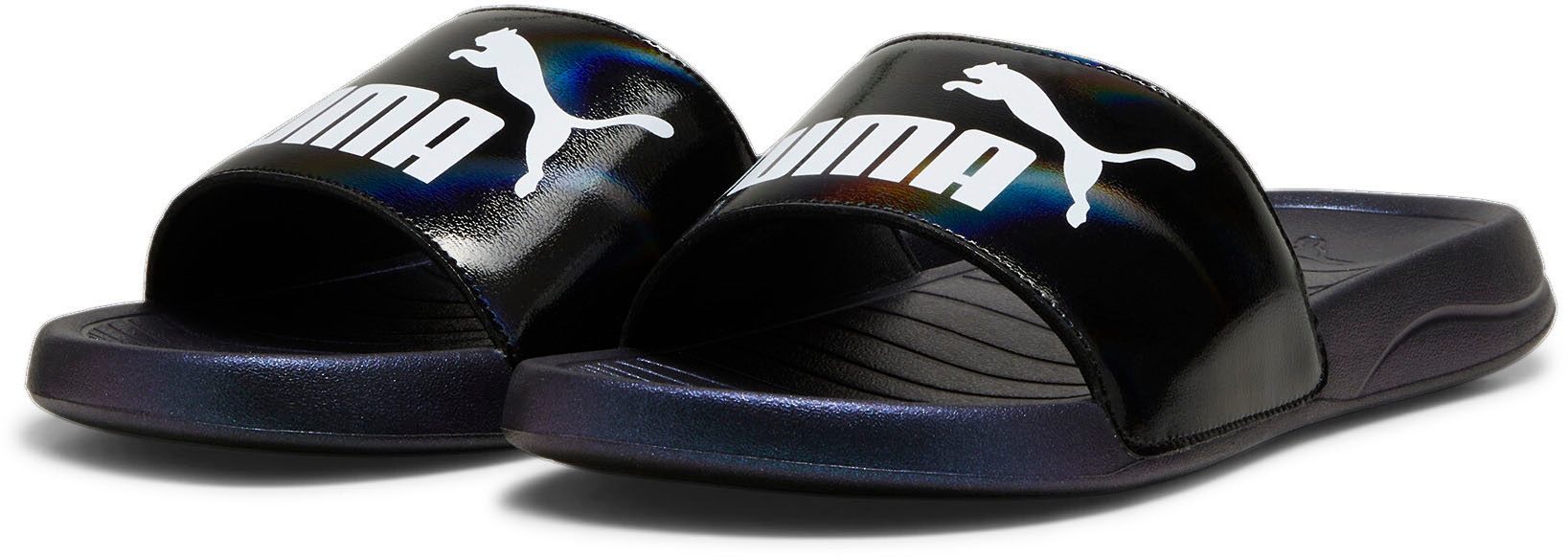 Puma Badesandale »POPCAT 20 GIRLPOWER« in schwarz-weiß, Größe 38