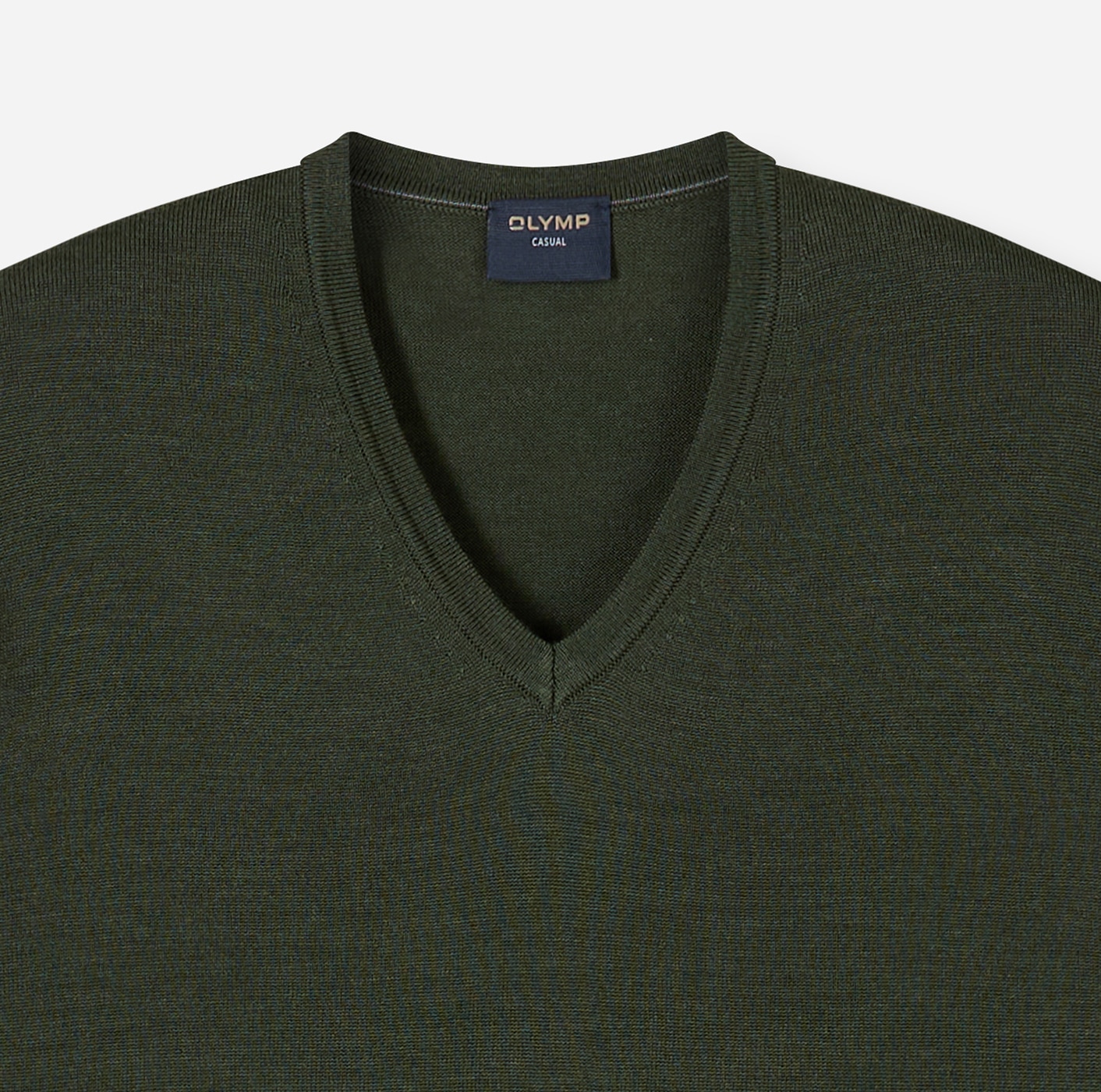 OLYMP V-Ausschnitt-Pullover »OLYMP Strick Casual« aus reiner Wolle