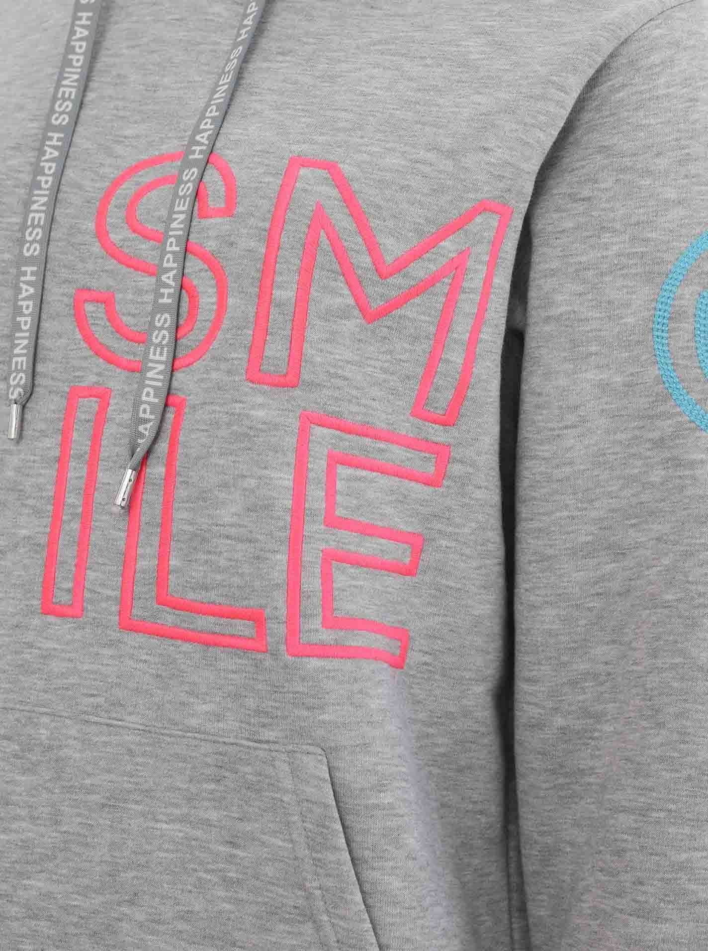 Zwillingsherz Hoodie »"Alissa 2.0"«, mit SMILE Stickerei vorne und hinten
