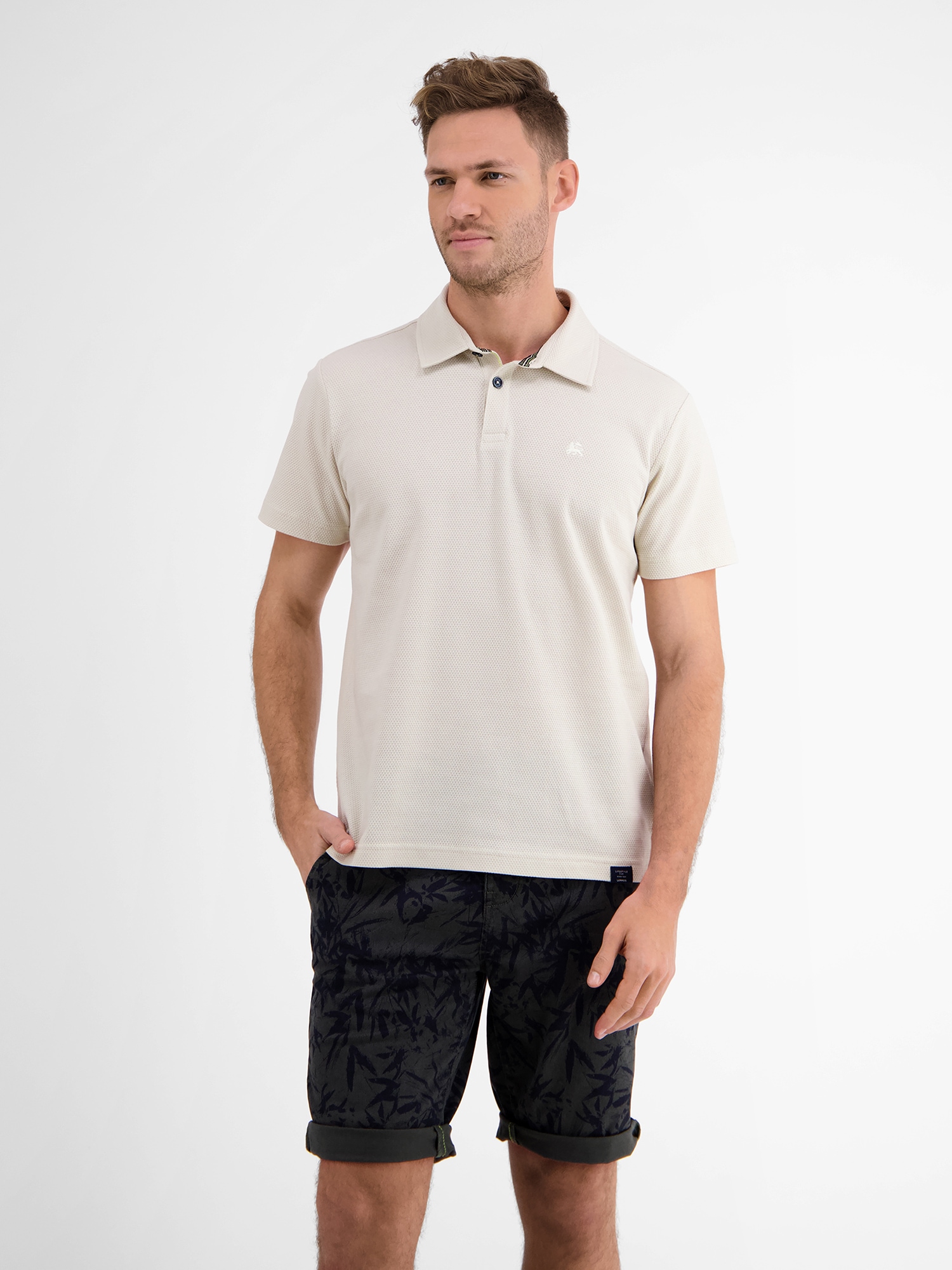 LERROS Poloshirt »LERROS Waffelpiqué-Poloshirt«