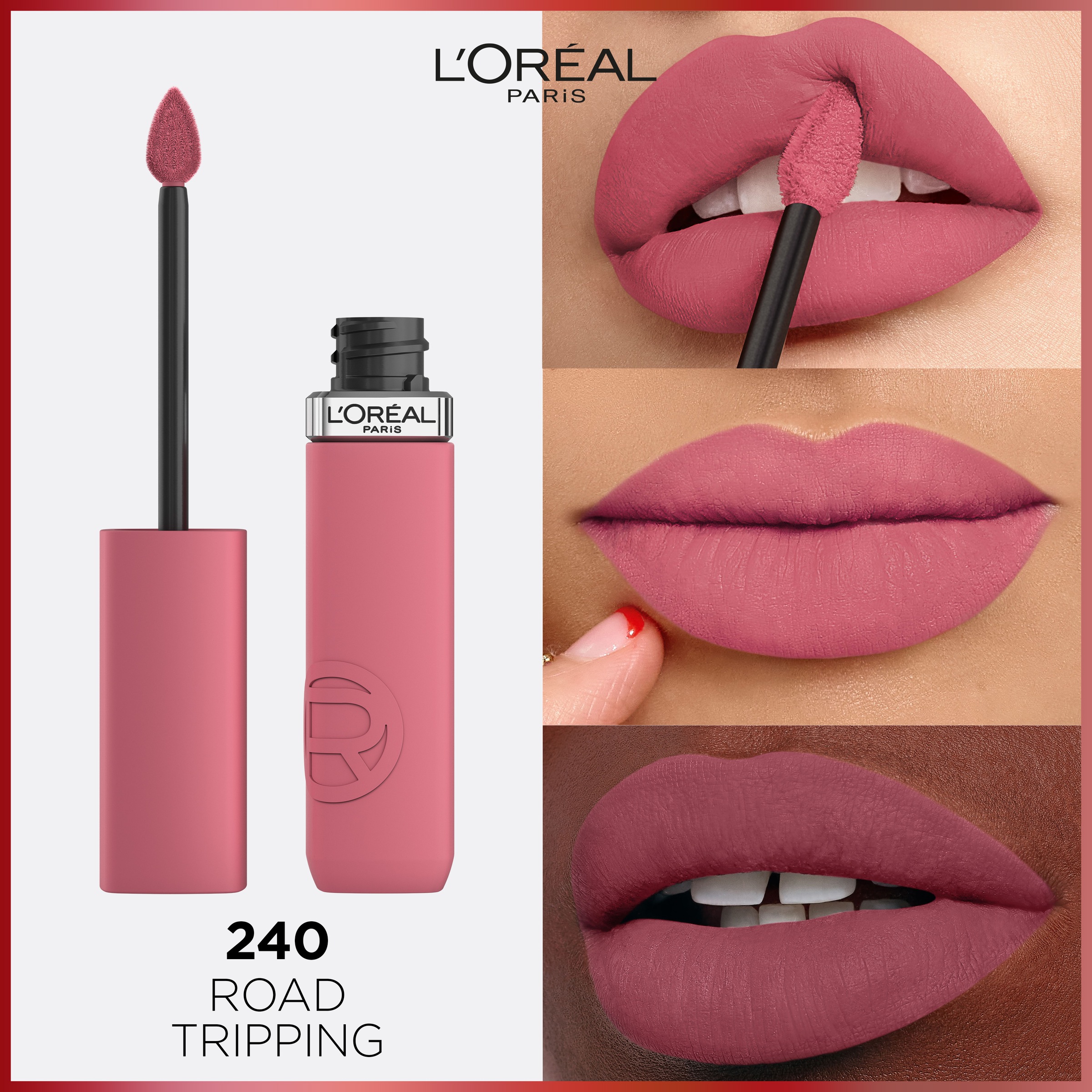 L'ORÉAL PARIS Lippenstift »L'Oréal Paris Infaillible Matte Resistance« für einen ausdrucksstarken Look, langanhaltende Formel