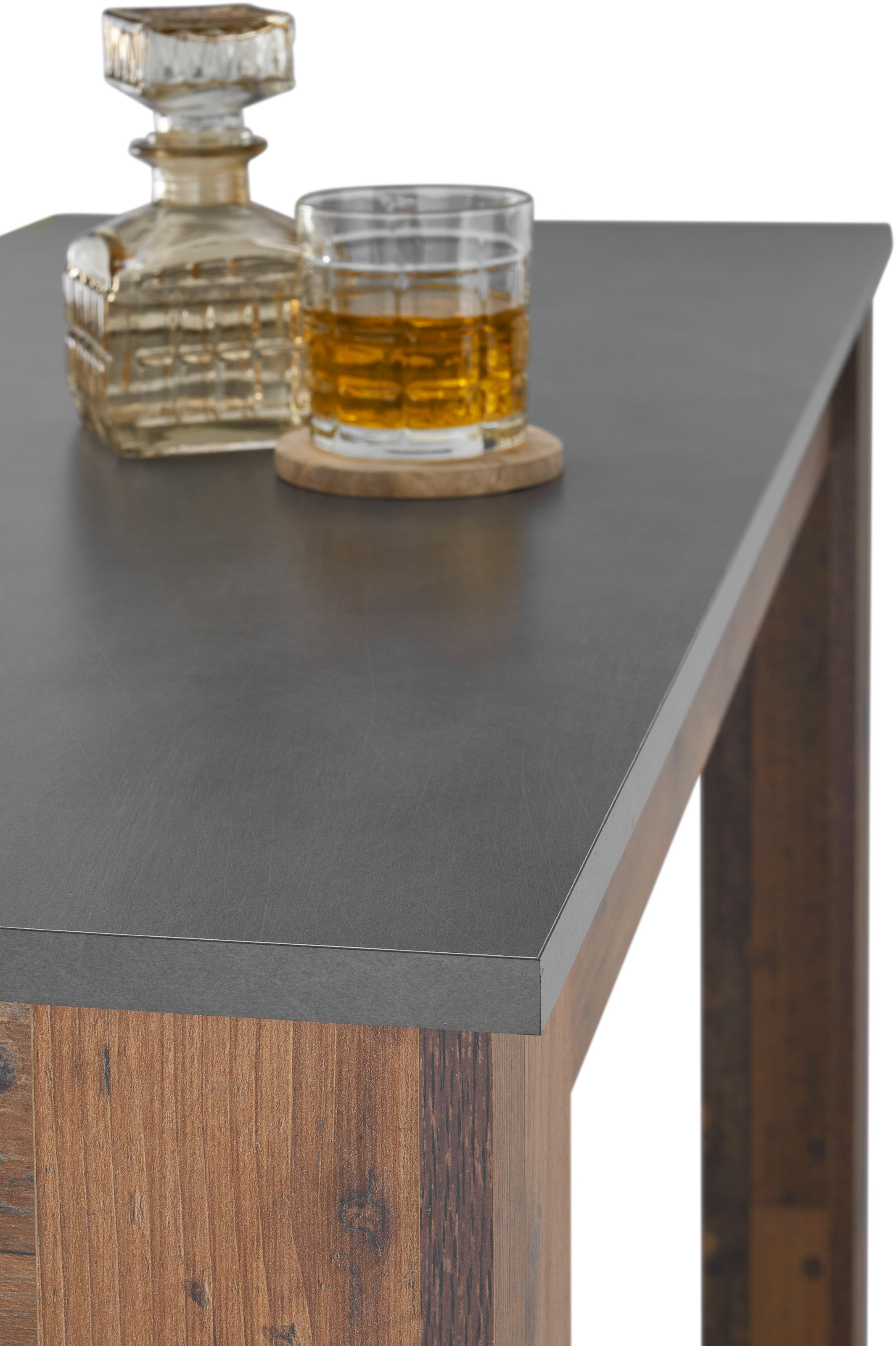 Stolkom Bartisch »Modesto Küchentisch, Bistrotisch, Stehtisch Küche, BxHxT 115x103x50 cm«, Grozügige Fläche, Stabiler Halt, Tischplatte melaminbeschichtet
