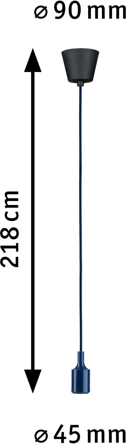 Paulmann Pendelleuchte »Ketil« E27 1 Stk. E27, max. 1x60W E27, 230V, Stoff/Silikon