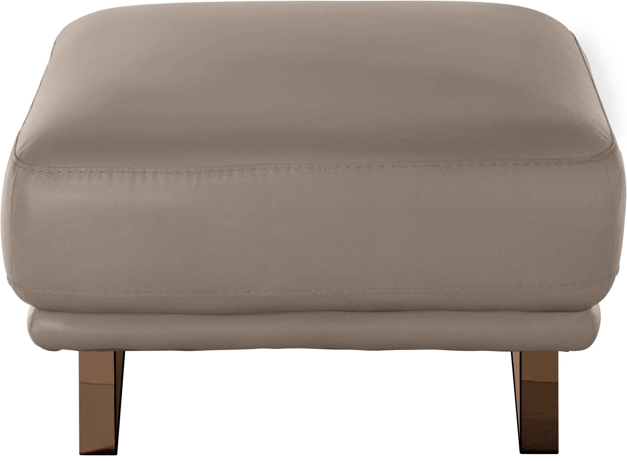 W.SCHILLIG Hocker »montanaa«, mit Metallkufen in Bronze pulverbeschichtet, Breite 71 cm