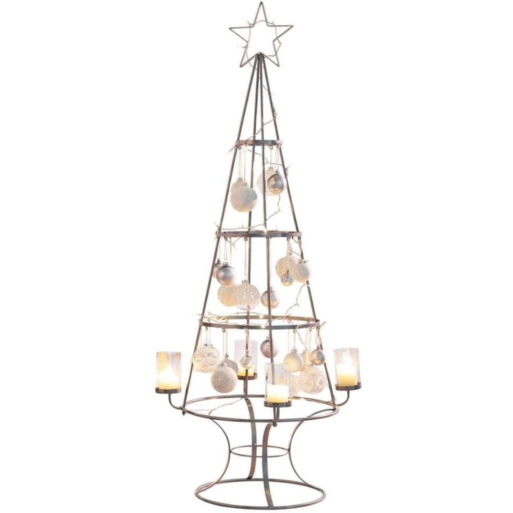Schneider Teelichthalter »Weihnachtsbaum, Weihnachtsdeko«, Metall/Glas