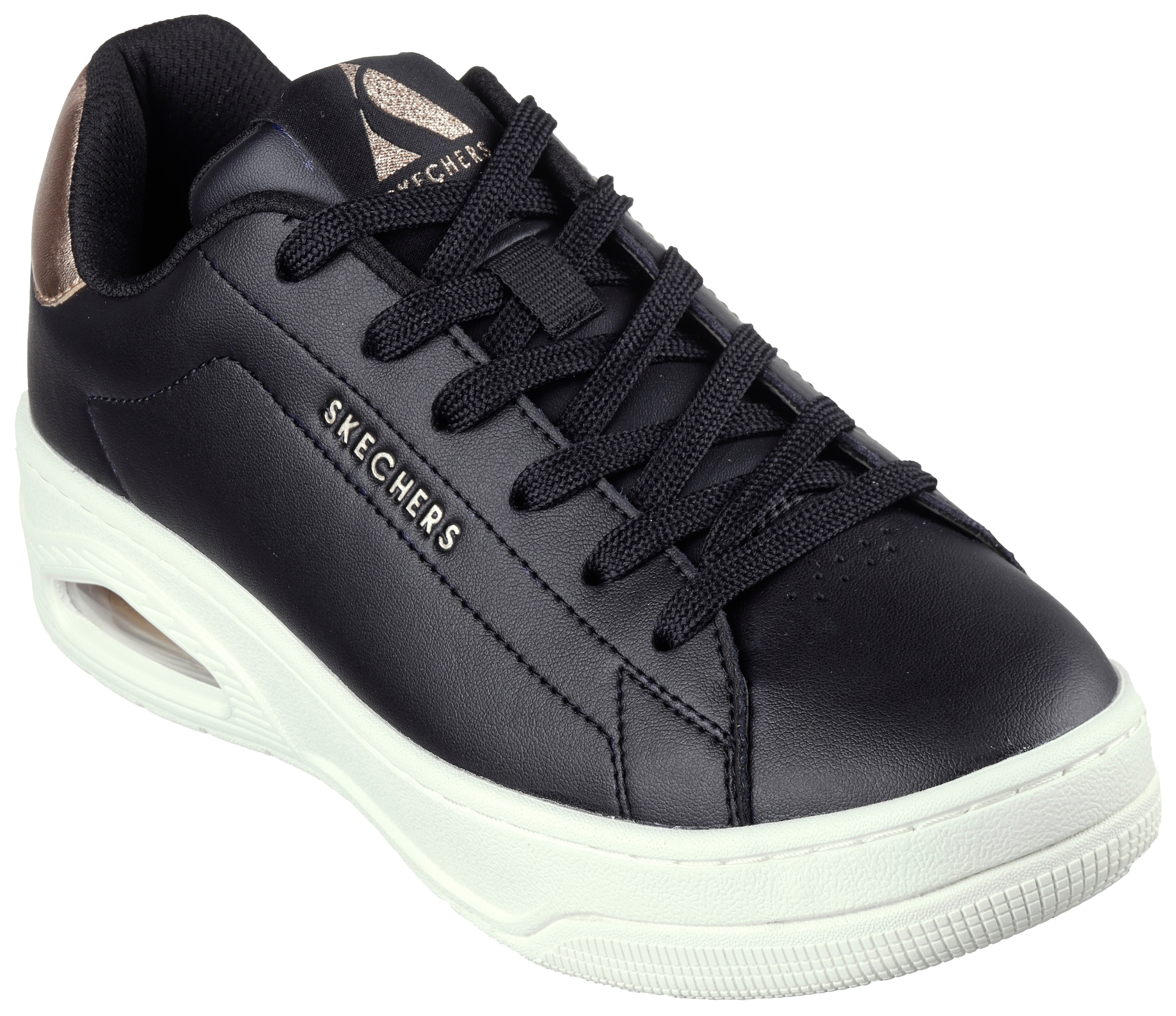 Sneaker »UNO COURT«, mit Metallic-Applikation, Freizeitschuh, Halbschuh, Schnürschuh