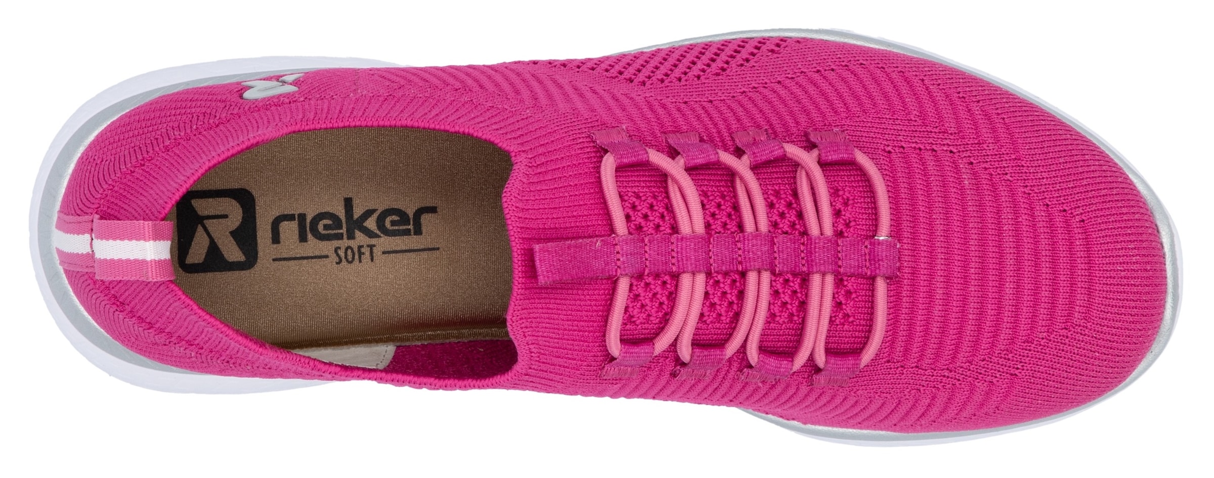 RIEKER Sport Slip-On Sneaker, Slipper, Freizeitschuh, Schlupfschuh mit Elastik-Einstieg