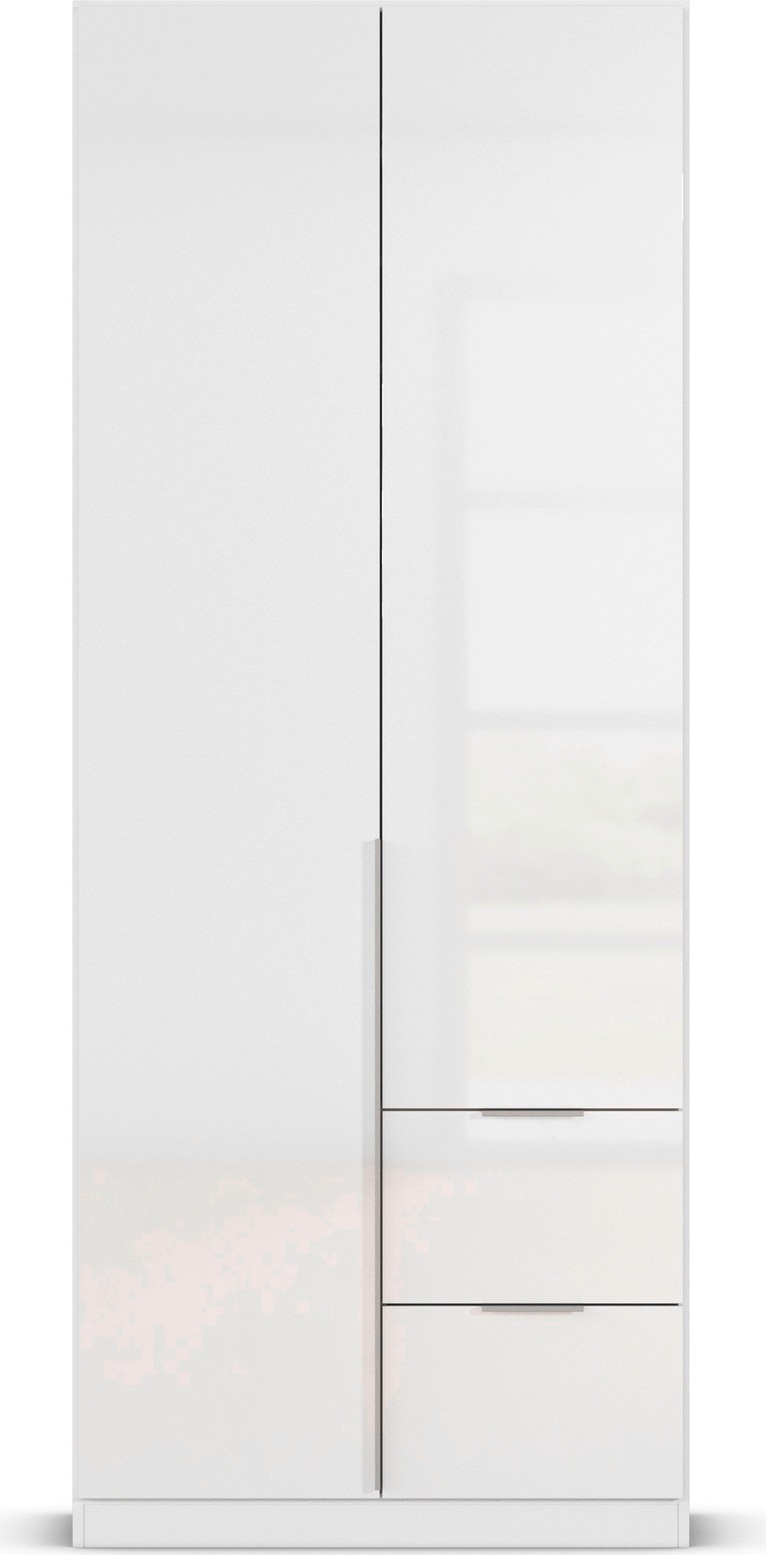 rauch Drehtürenschrank »Kleiderschrank Schrank Garderobe AGORDO mit Dekor- oder Hochglanzfront«, (in zwei Griff-Farben mit Dekor- oder Hochglanzfront), mit Außenschubkästen, in 6 Breiten und 2 Höhen MADE IN GERMANY