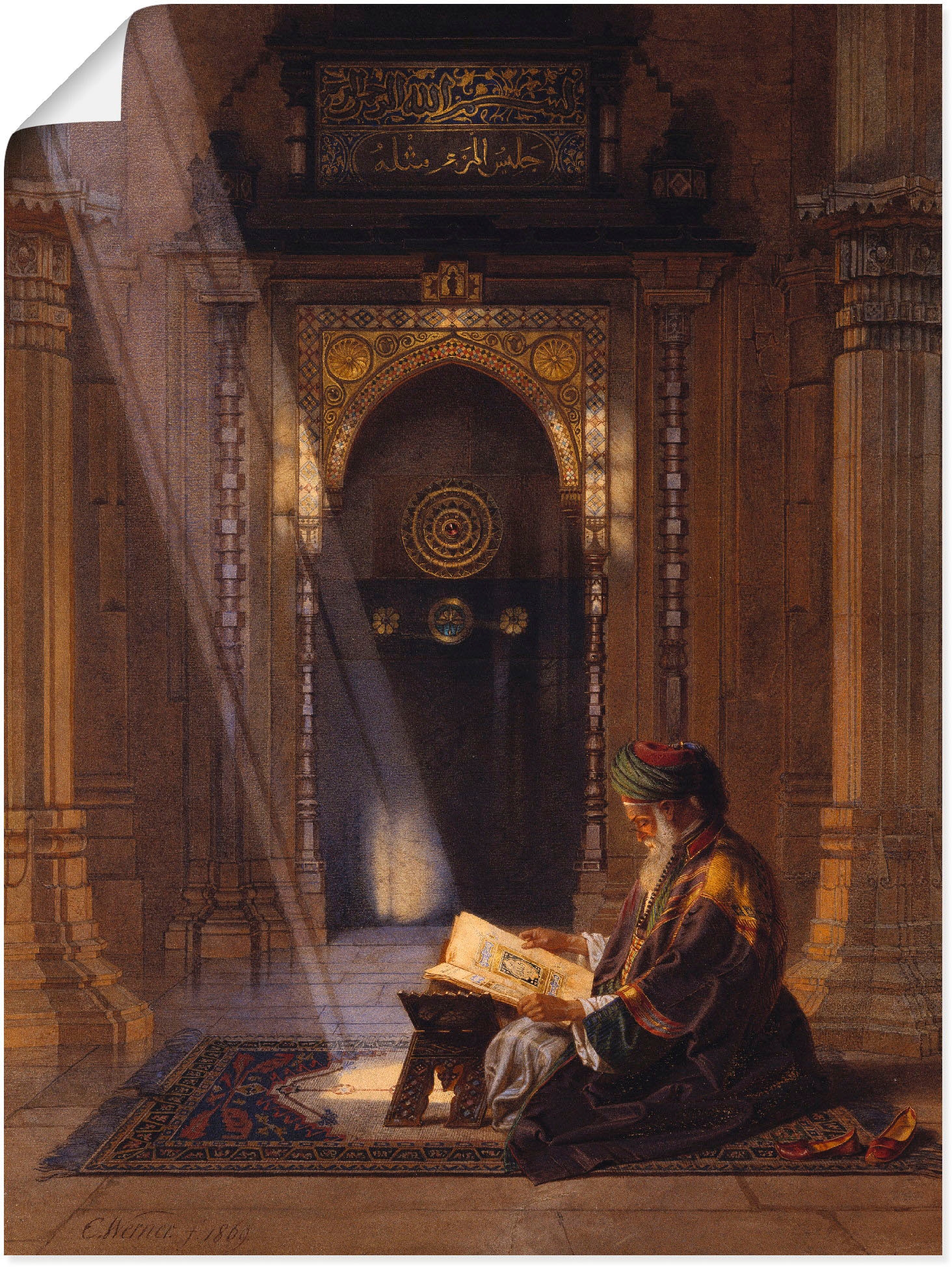 Artland Wandbild »In der Moschee.«, Religion, (1 St.), als Leinwandbild, Poster, Wandaufkleber in verschied. Größen