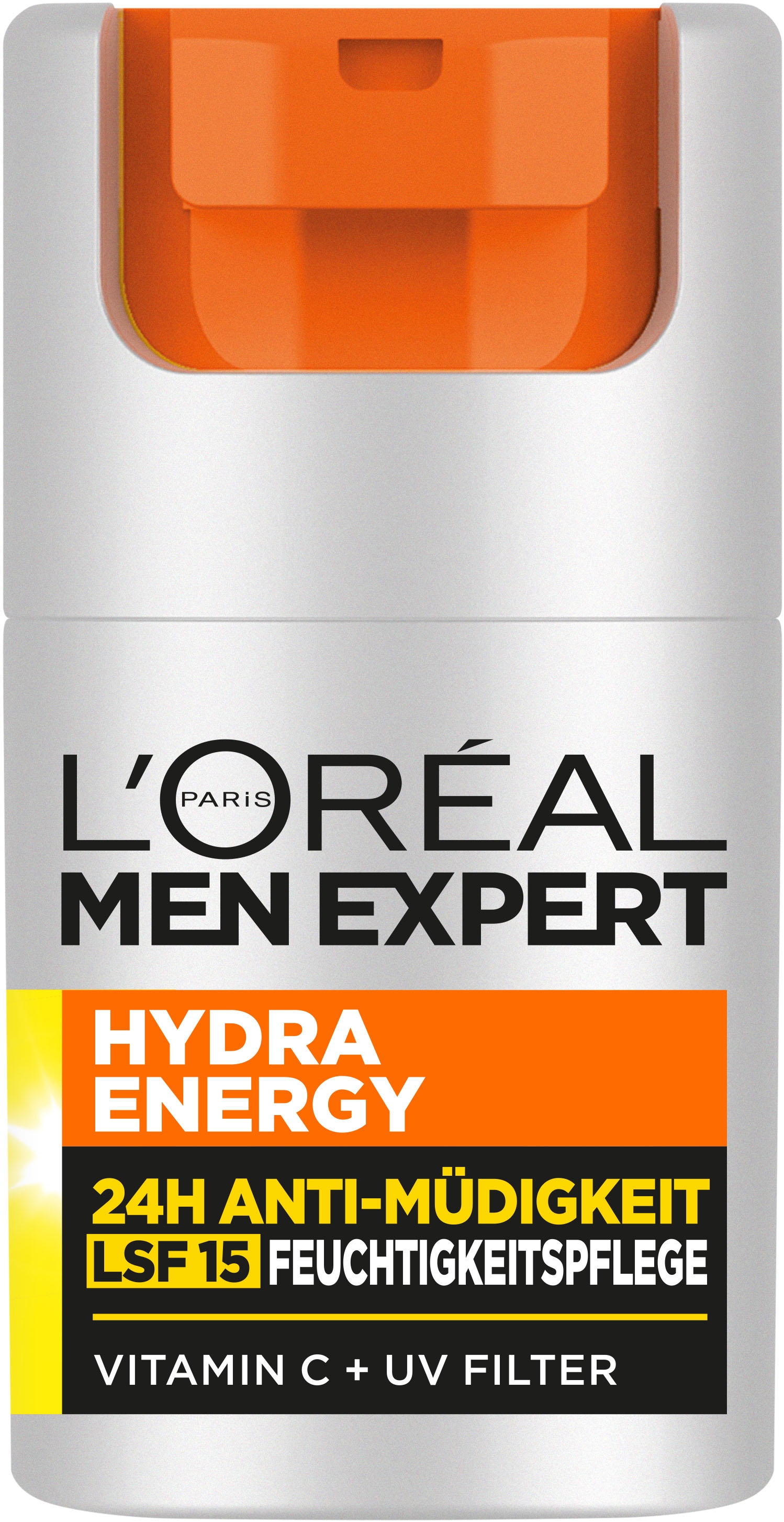 L'ORÉAL PARIS MEN EXPERT Gesichtsgel »Hydra Energy 24H Pflege LSF15«, mit Lichtschutzfaktor
