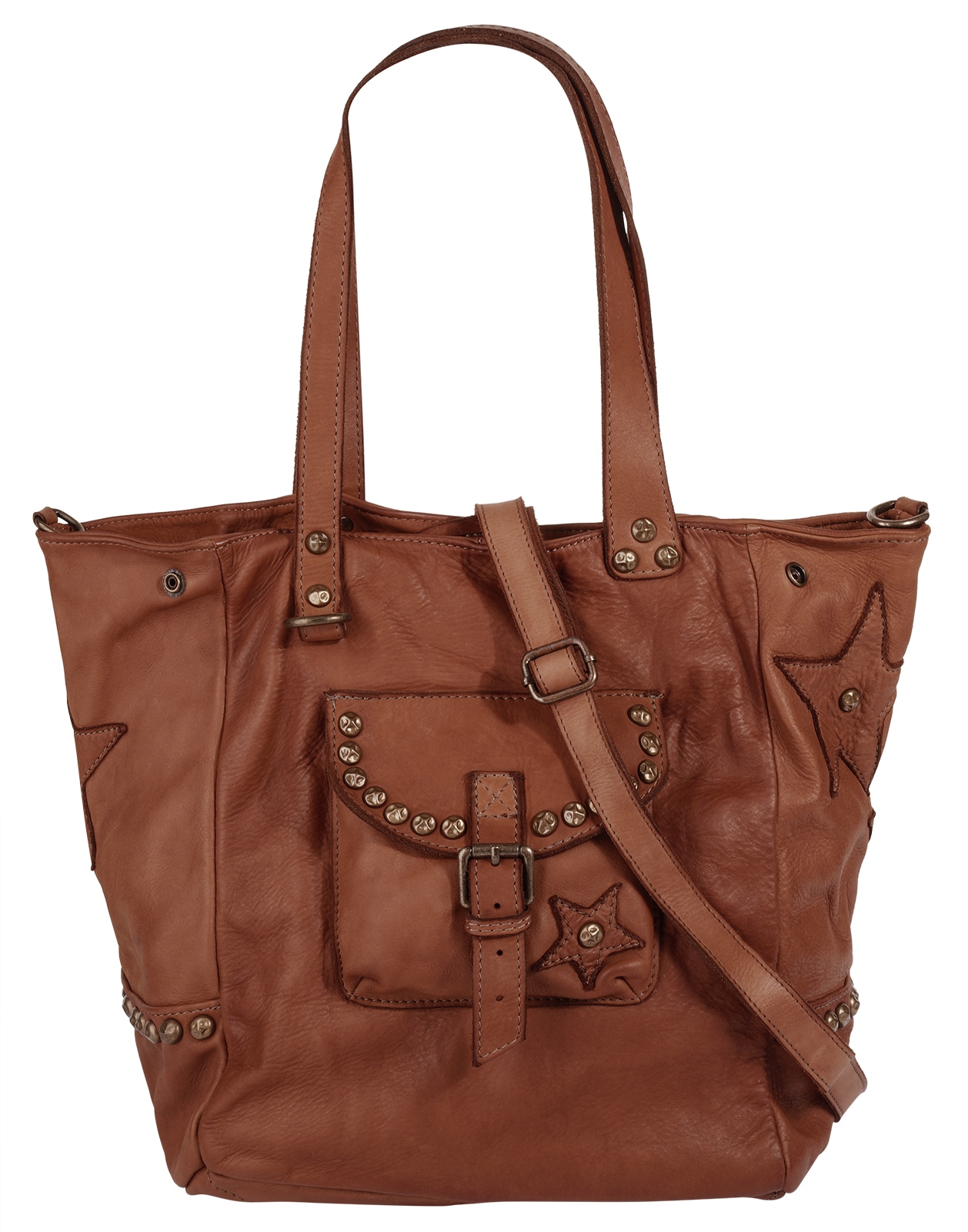 Samantha Look Shopper echt Leder, Made in Italy
