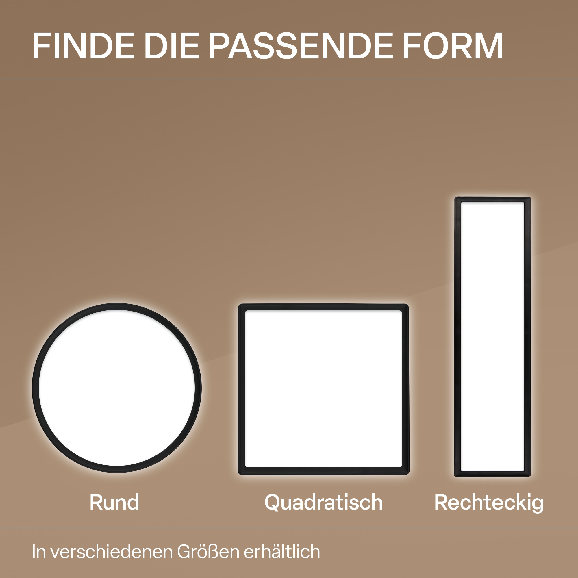 B.K.Licht LED Panel »SHALLOW« LED-Board 1 Stk. Neutralweiß 29x29x3 cm, Badlampe, Badezimmer, Küche, Wohnzimmer