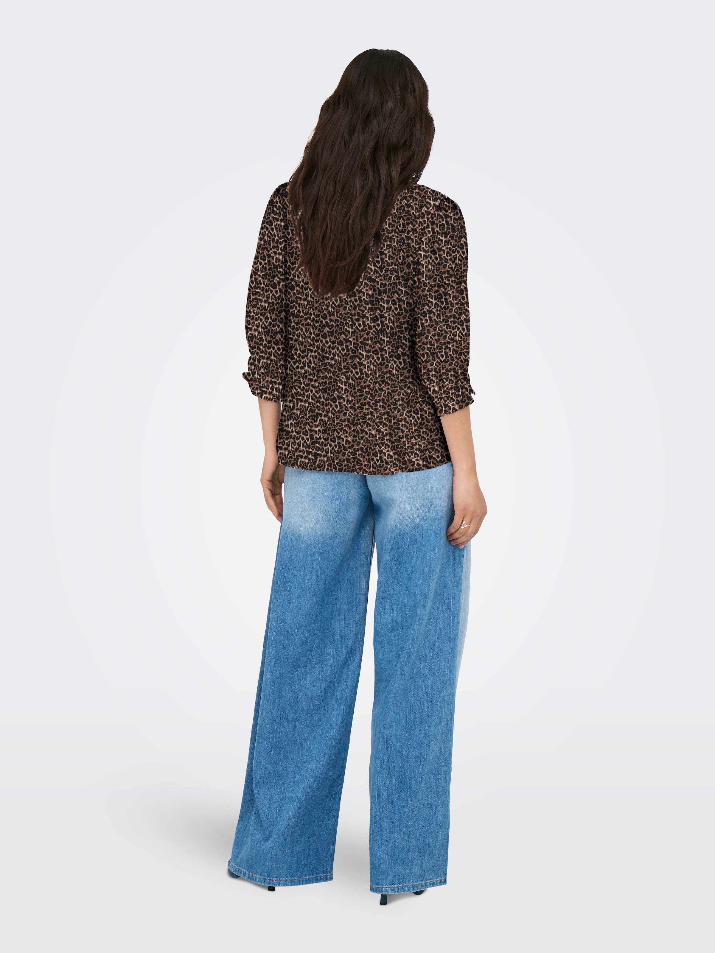 ONLY Kurzarmbluse »ONLRAYA 3/4 SHIRT WVN NOOS« Viskose, regular fit