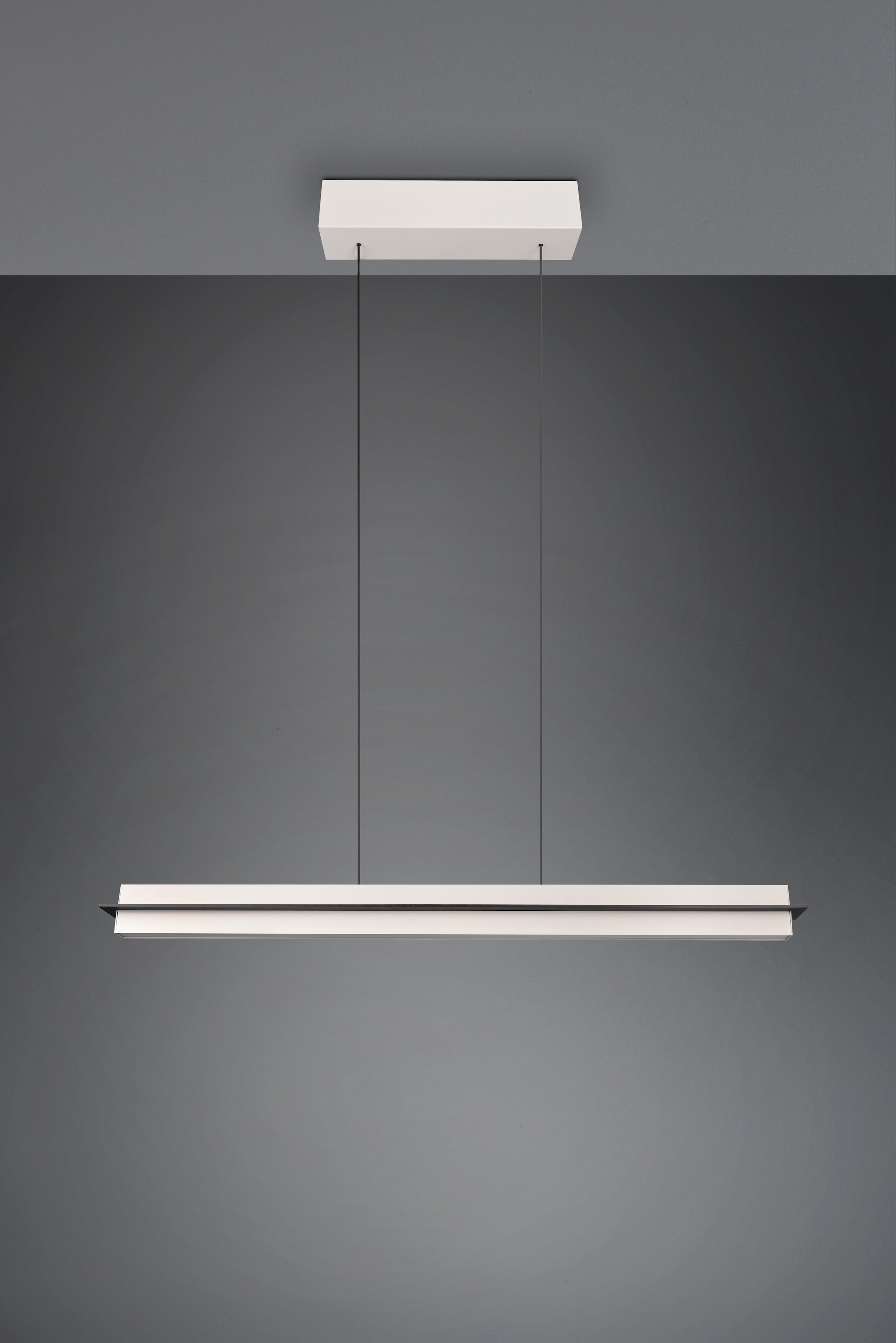 TRIO Leuchten LED Pendelleuchte »EMERSON, LED Hängeleuchte höhenverstellbar, 4-Stufen Touch Dimmer« LED-Board 1 Stk. Farbwechsler | warmweiß - kaltweiß Lichtfarbe einstellbar 2700-5000K warm- bis kaltweiß, Höhe max 150 cm