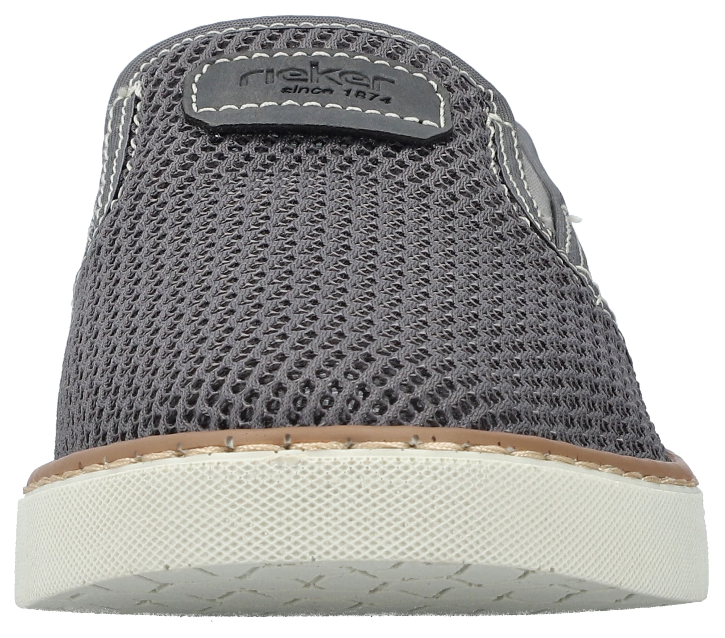 Rieker Slipper, Espadrilles, Sommerschuh mit kontrastfarbenen Ziernähten