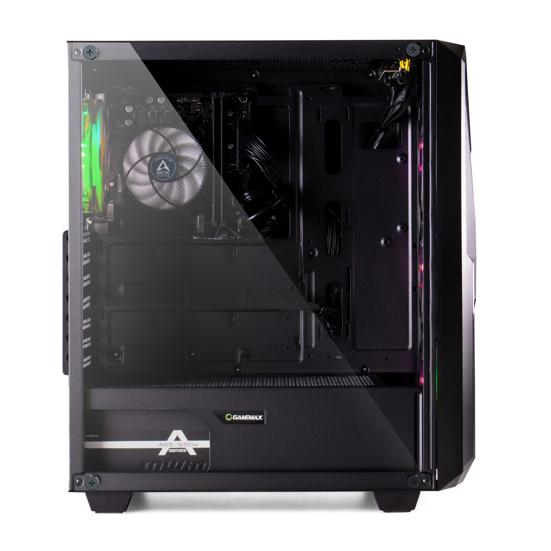 GAMEMAX PC-Komplettsystem »MegaDeal Striker SET2590«, (inkl. Maus, Tastatur & Rucksack), Windows 11 + MSI PRO MP2412DE Monitor 60cm (24")