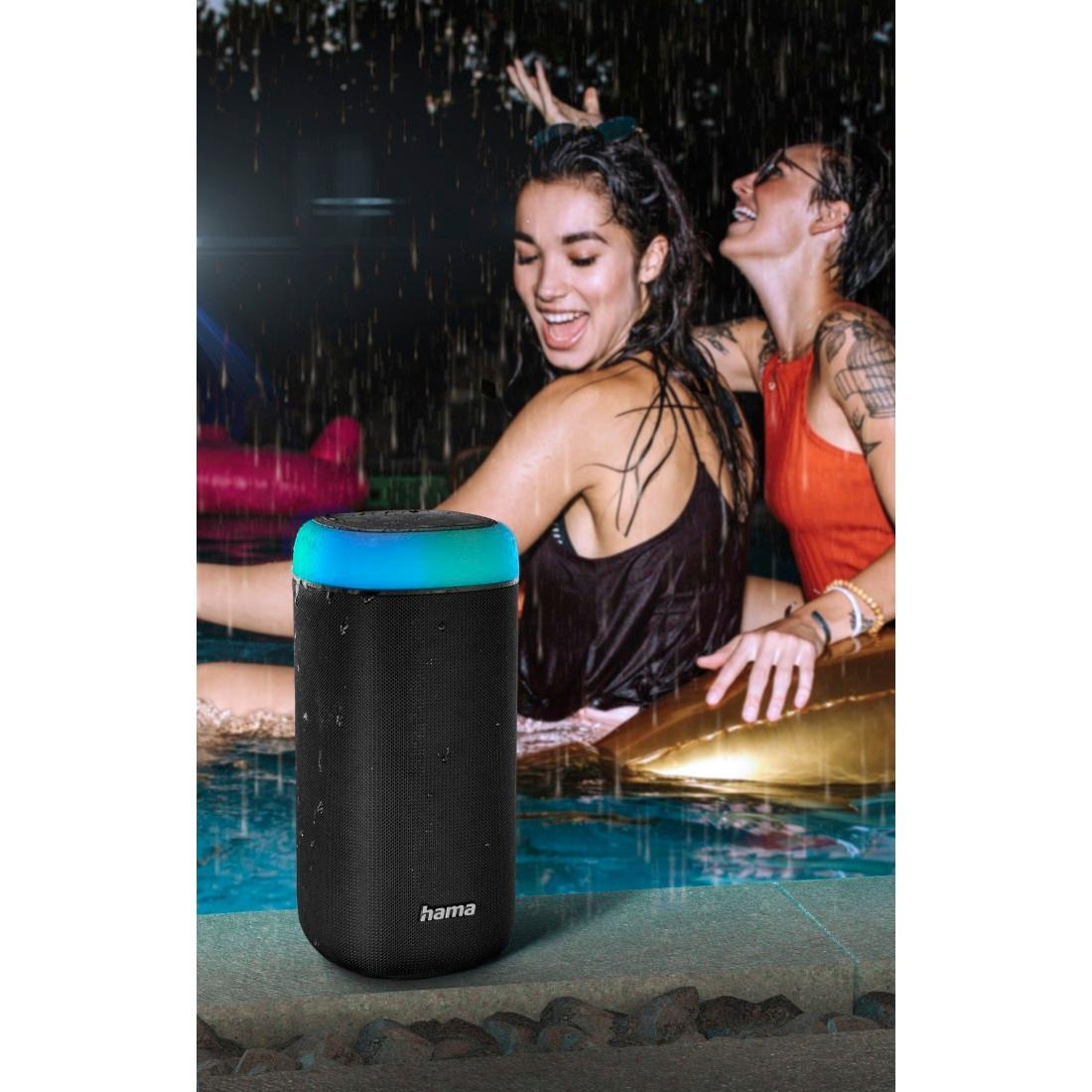 Hama Bluetooth-Lautsprecher »Bluetooth Box LED 30 W Xtra Bass 360ᵒ Sound, wasserdicht nach IPX 4«