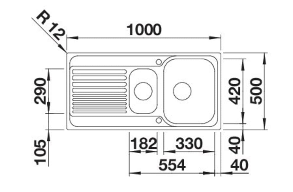 Blanco Edelstahlspüle »TIPO II 6 S«