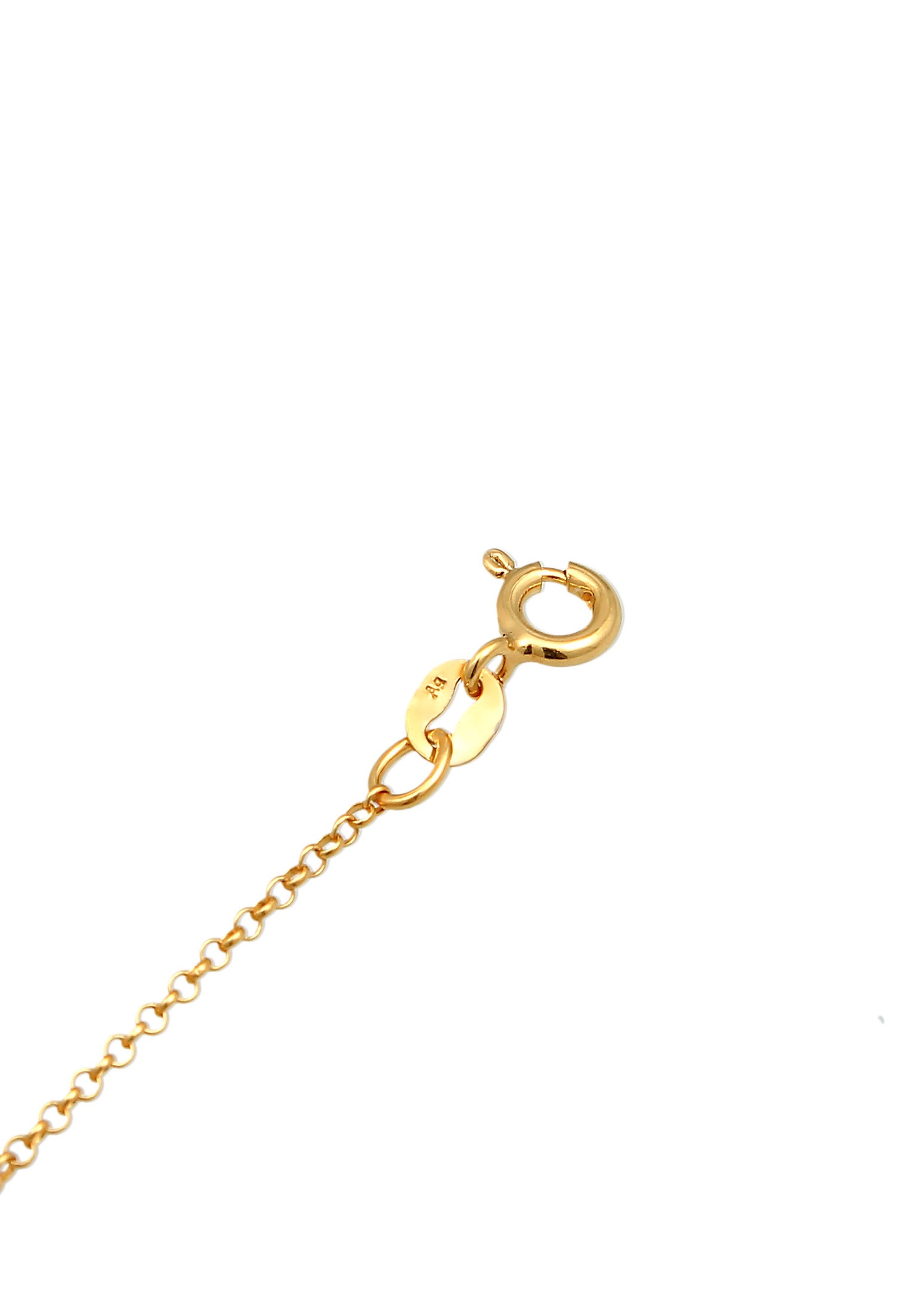 Elli Armkette »Armband Stern Mondstein Astro 925 Silber vergoldet«