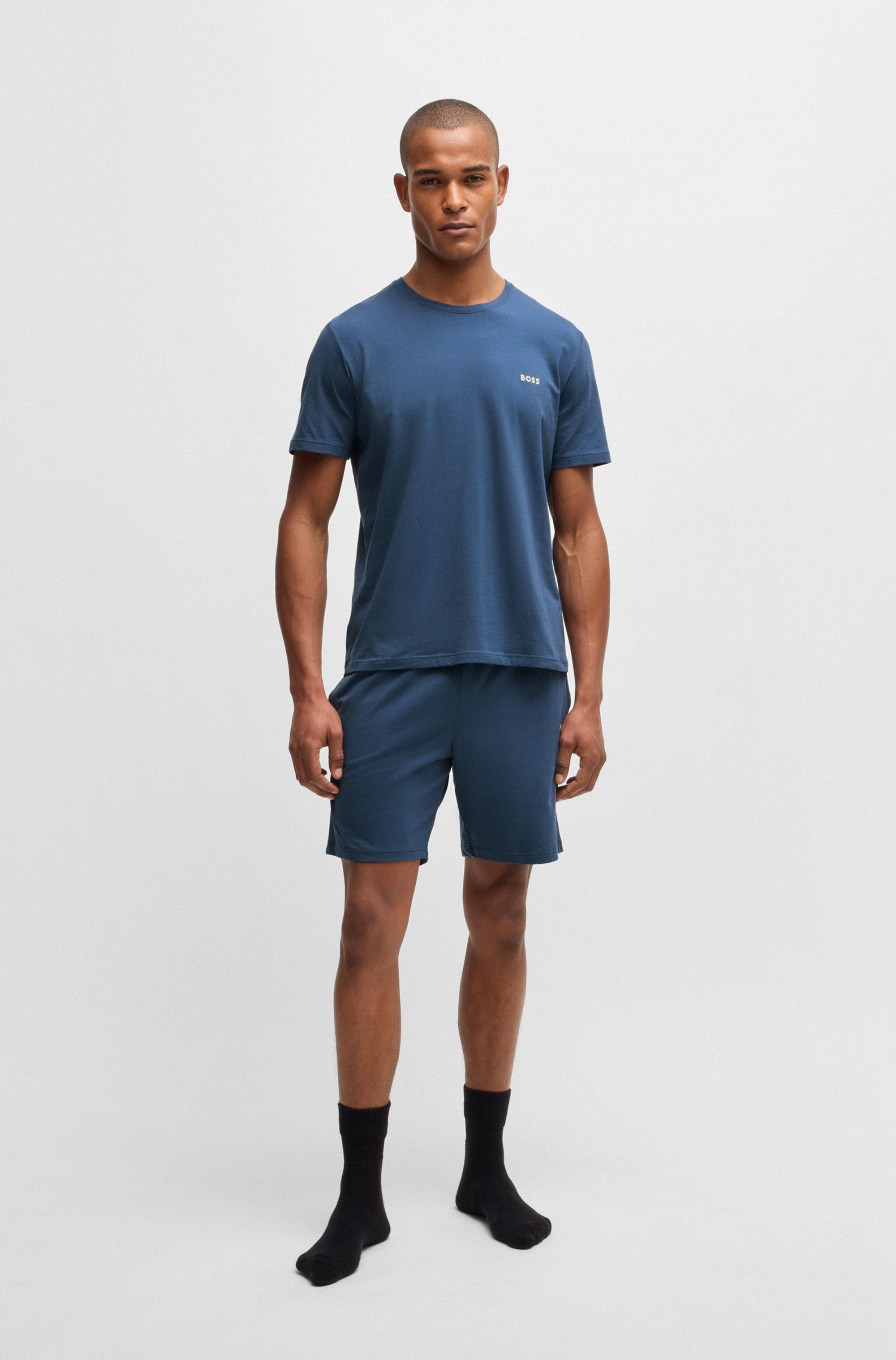 BOSS T-Shirt »Mix&Match T-Shirt R«, mit Logostickerei