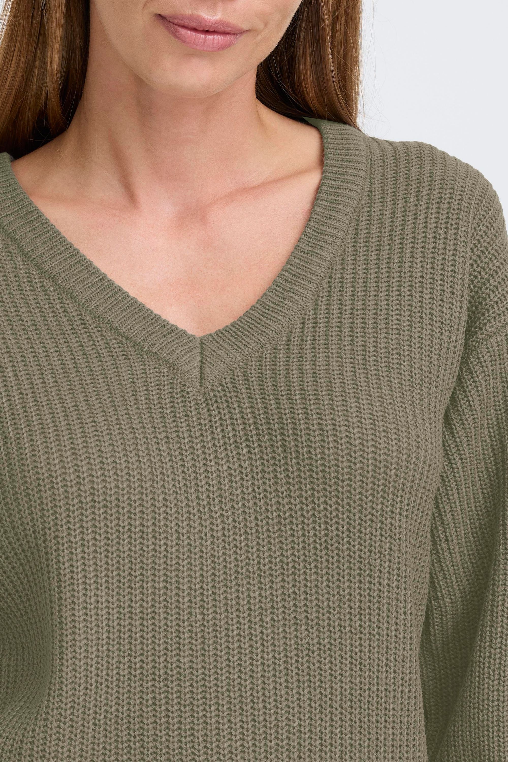 OXMO Strickfleece-Pullover »Strickpullover OXISANDIE LS«