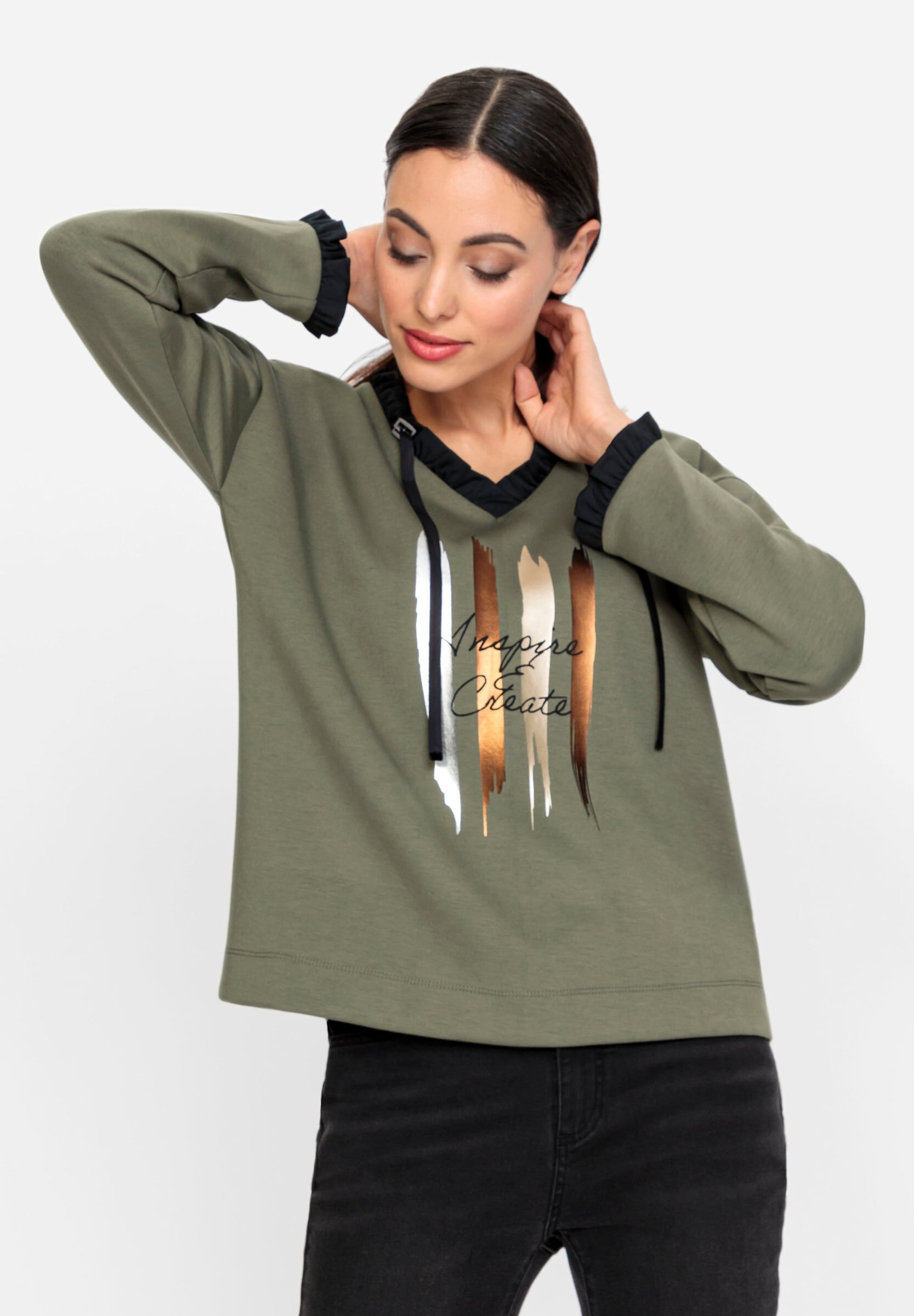 heine Sweatshirt »Sweatshirt Sweatshirt in weich fließender Qualität«
