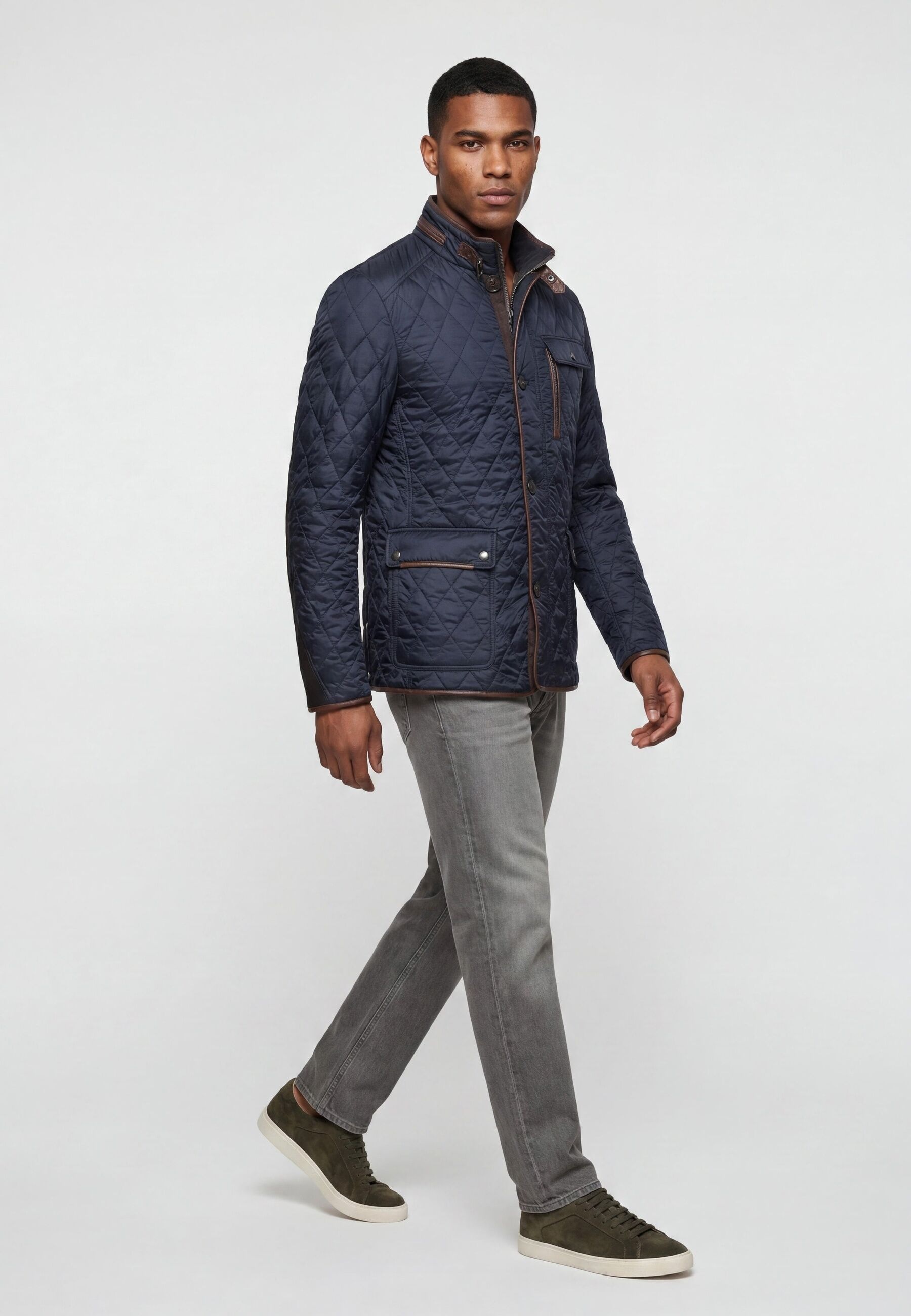 Milestone Steppjacke »MSLeonido« ohne Kapuze Stehkragen mit Riegel