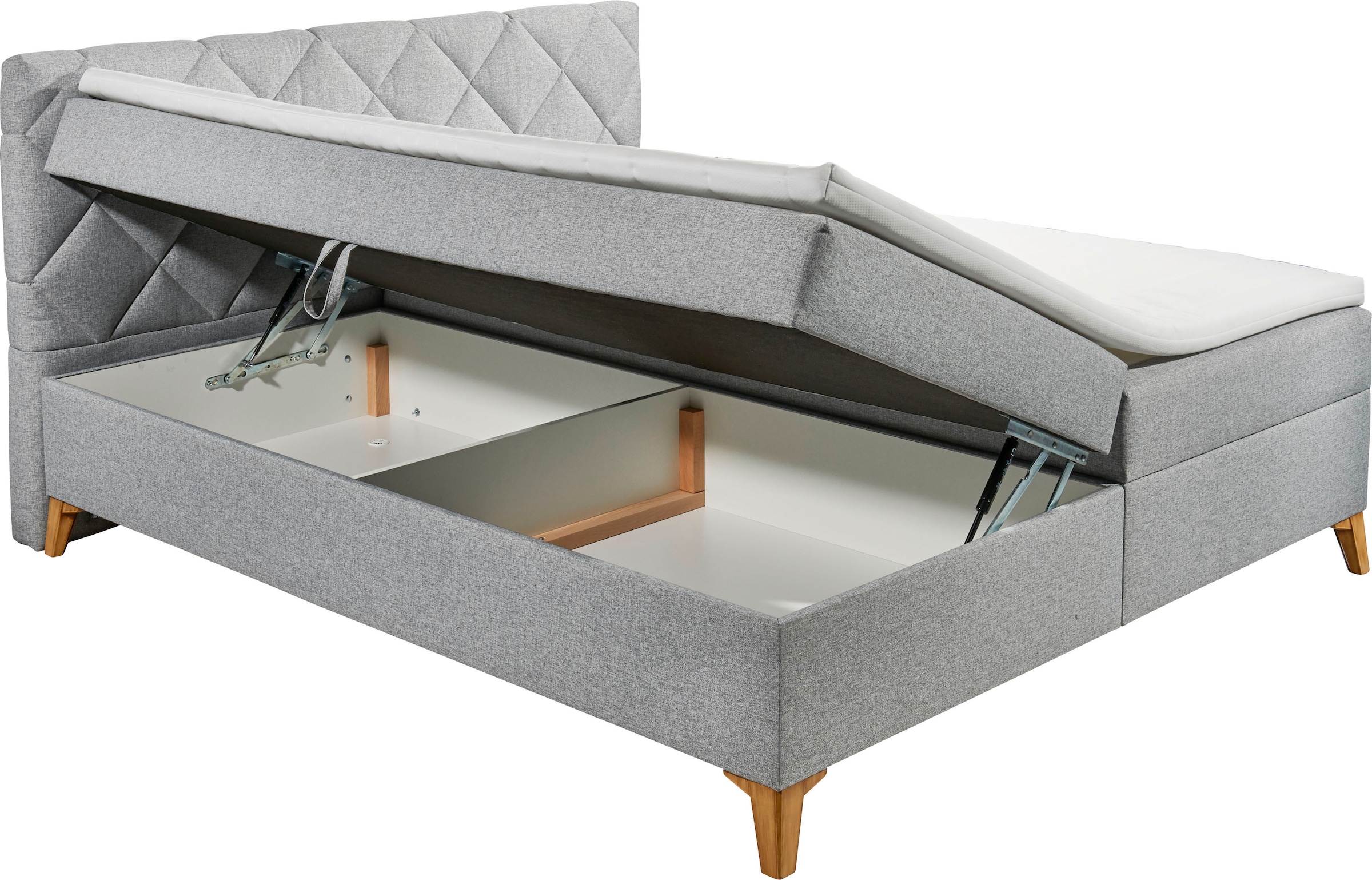 ED EXCITING DESIGN Boxbett »Ratford«, (5 St.), inkl. zwei Bettkästen und Topper