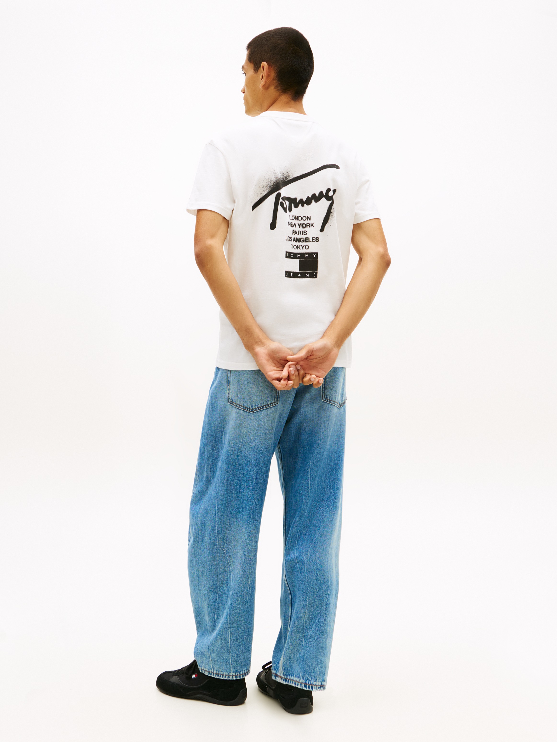 Tommy Jeans T-Shirt »TJM REGULAR CITY SIGN« Regular fit mit Markenprint