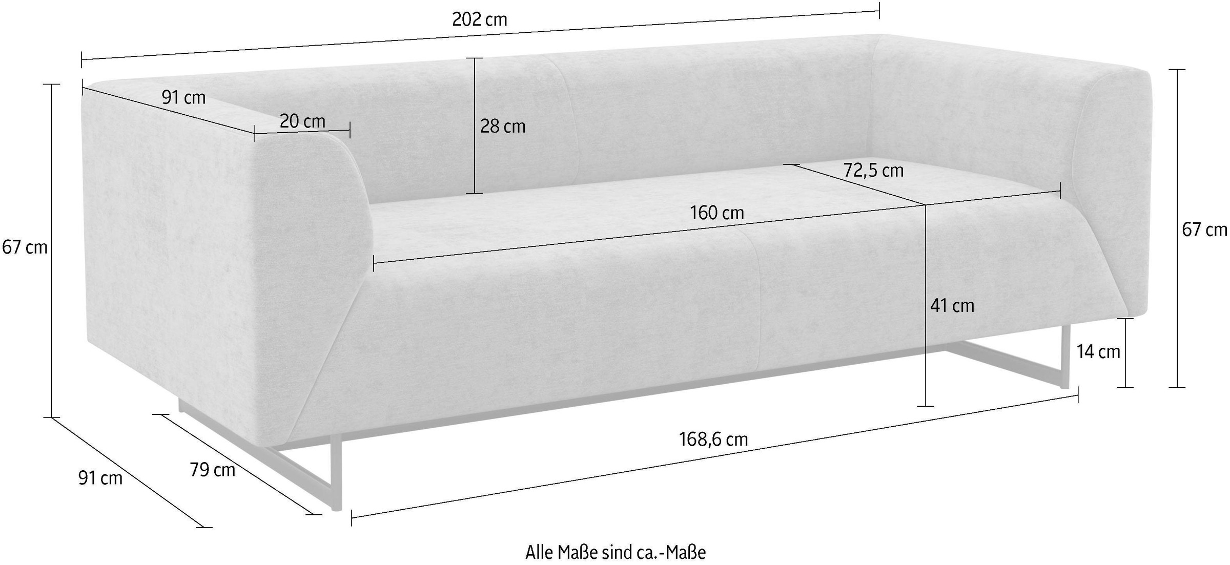 machalke® 2-Sitzer »wedge«