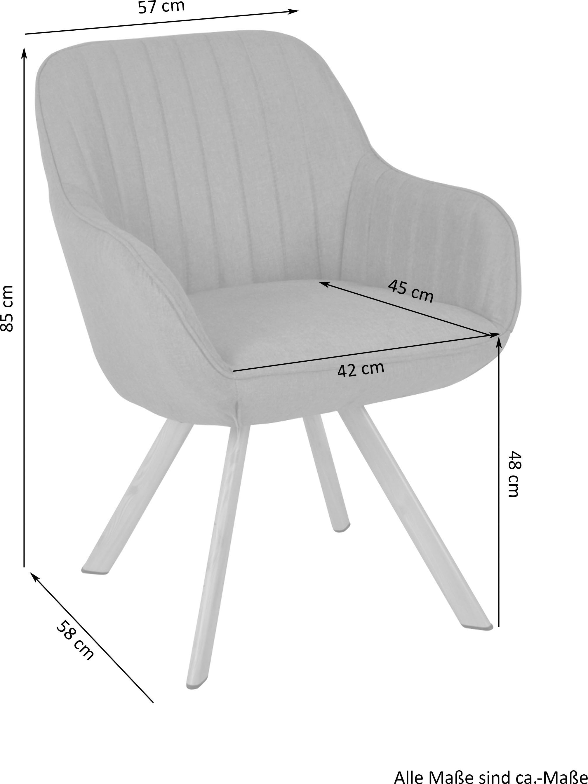 Homexperts Esszimmerstuhl »Carlo«, (Set), Bezug mit 2 OTTO Drehfunktion und in Webstoff, Shop St., Online Webstoff